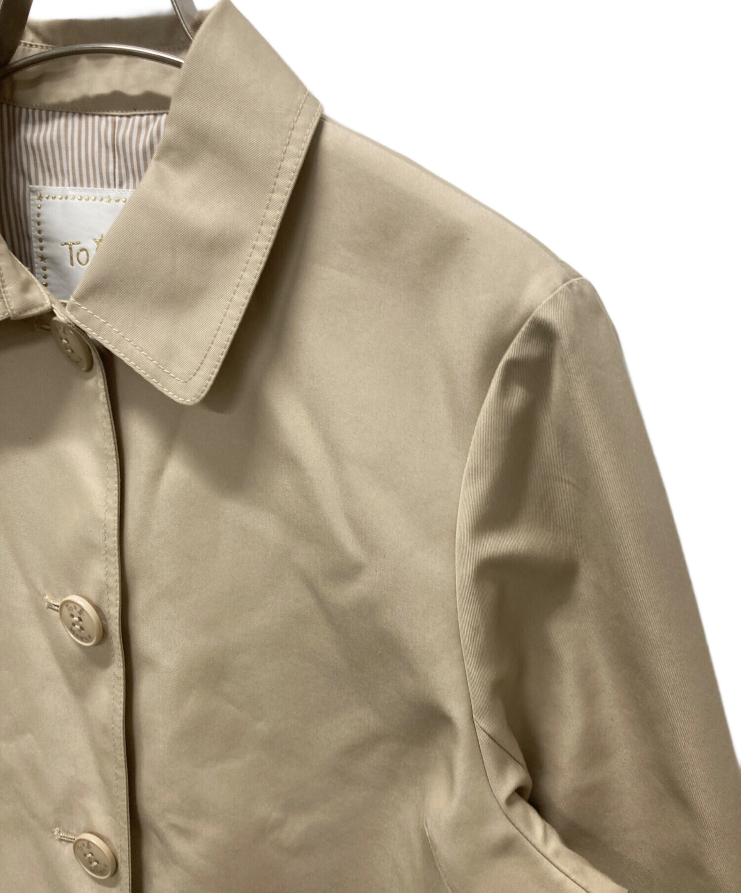 アニエス・ベー　ダブルブレスト ステンカラーコート agnes b.（アニエスベー）の「TBJ5 MANTEAU ダブルブレストコート