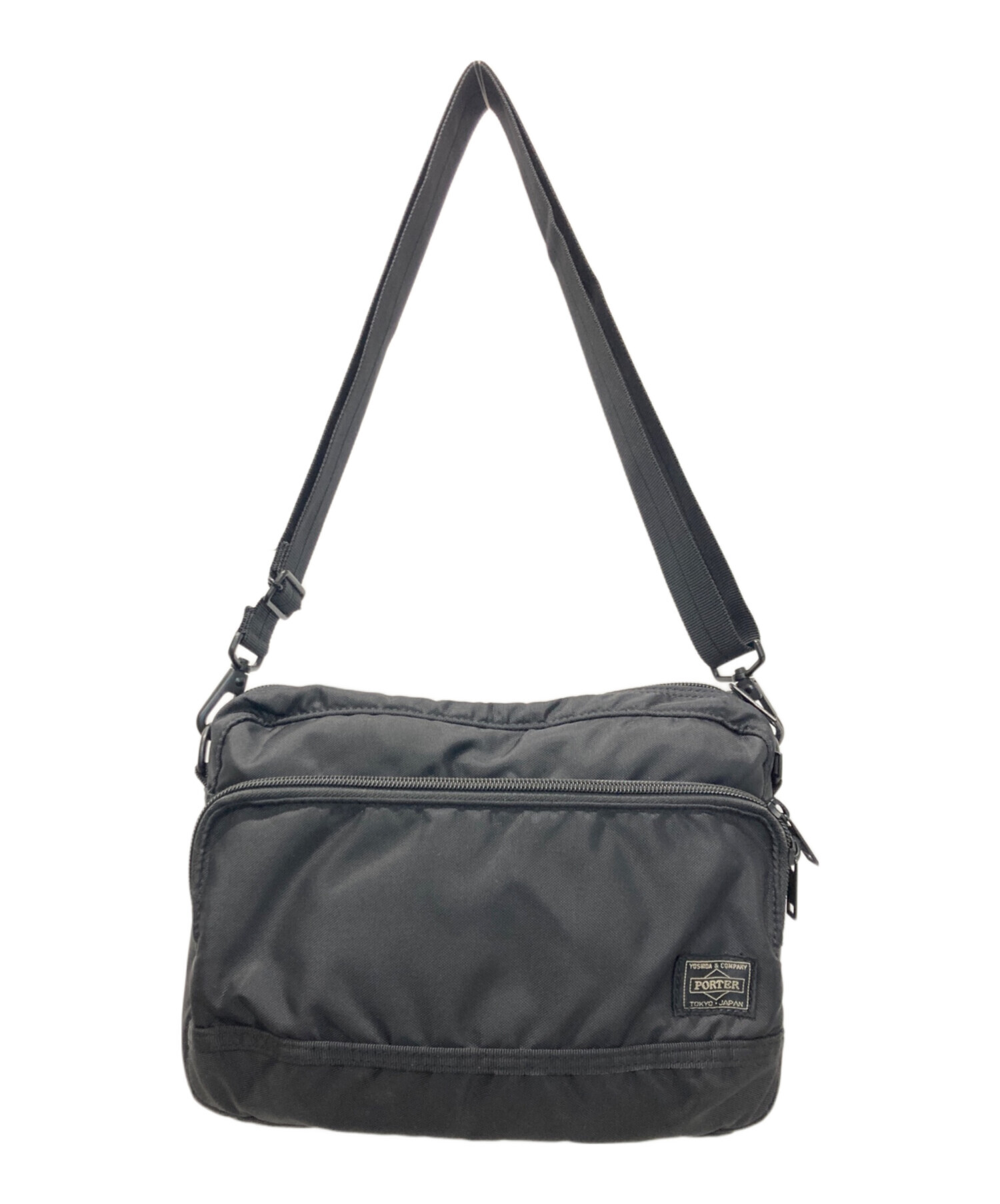 中古・古着通販】PORTER (ポーター) FLASH SHOULDER BAG ブラック 