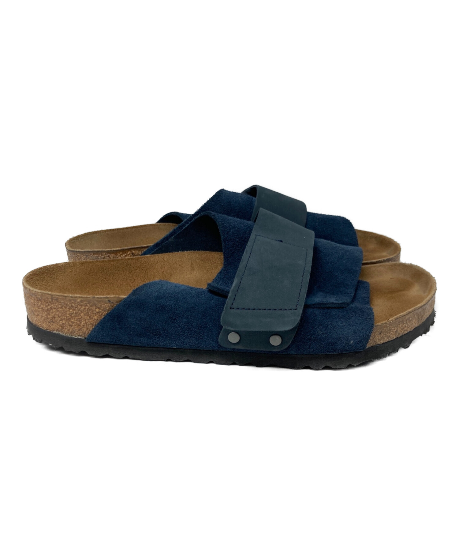 Birkenstock ネイビー サンダル 中古・古着通販】BIRKENSTOCK (ビルケンシュトック) Kyoto サンダル