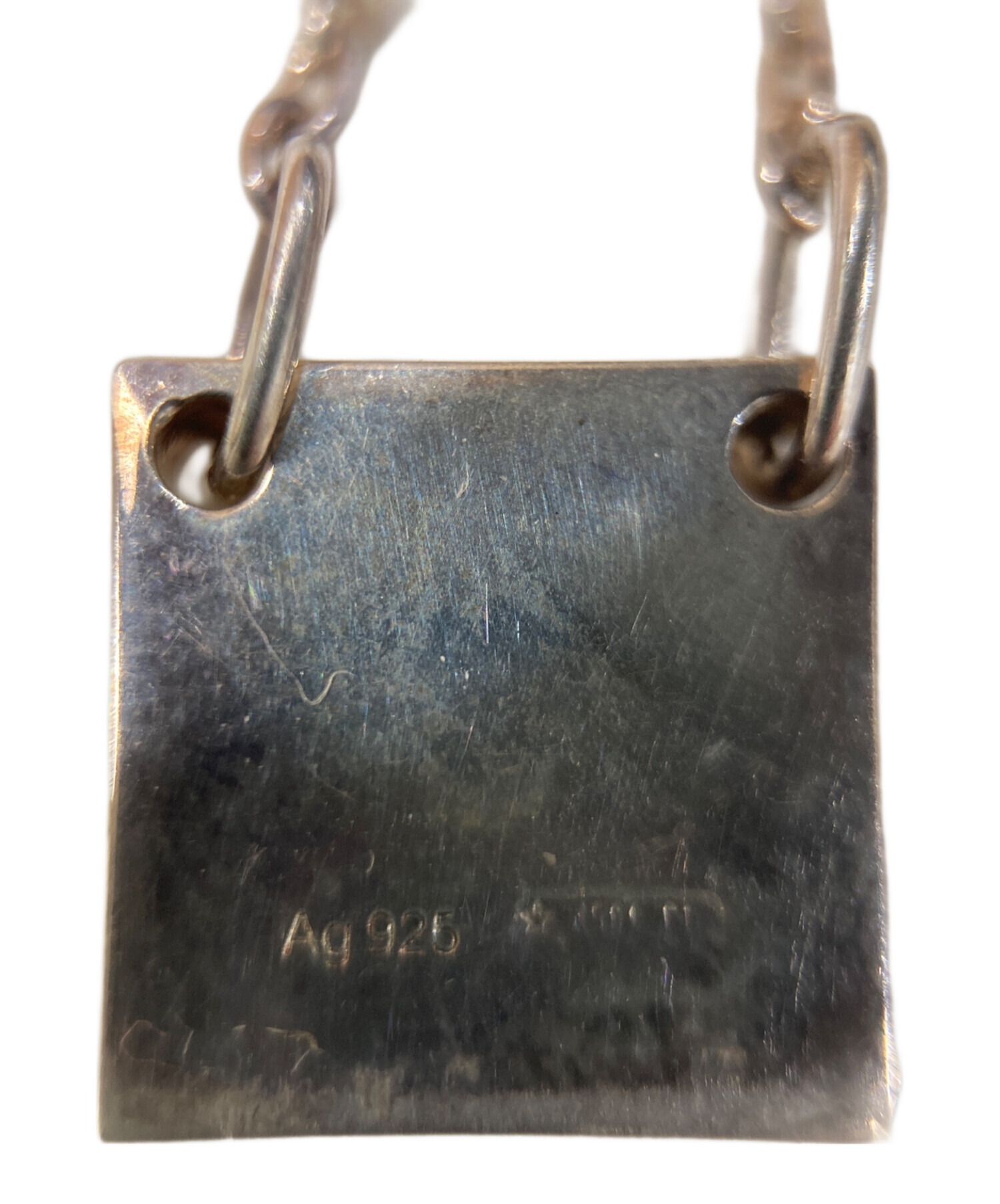 中古・古着通販】GUCCI (グッチ) スクエアプレートネックレス シルバー