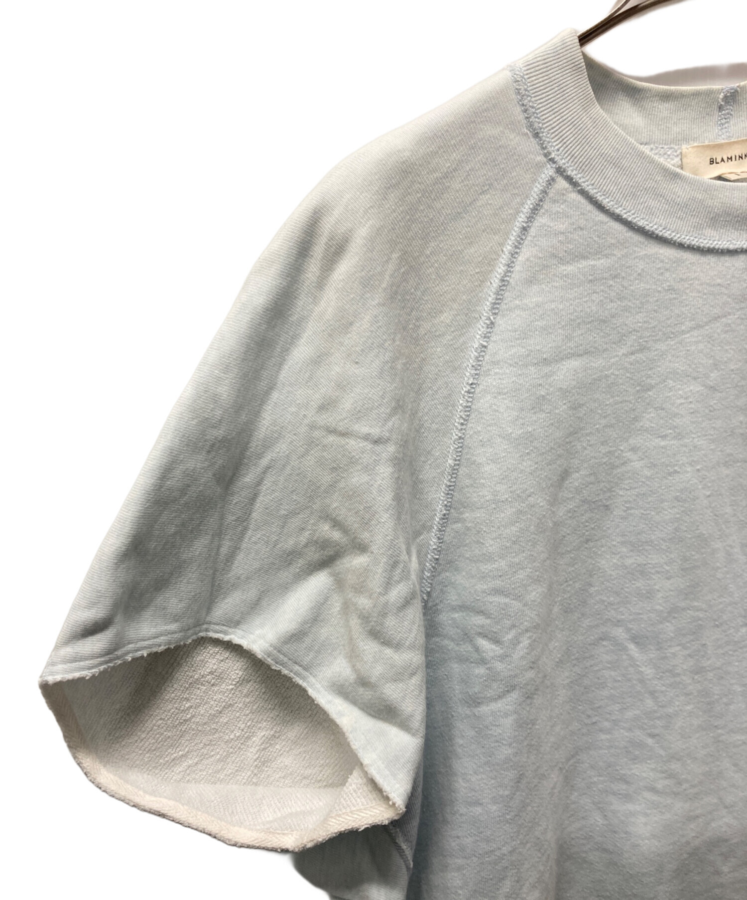 中古・古着通販】BLAMINK (ブラミンク) 吊り裏毛ロゴショートスリーブ