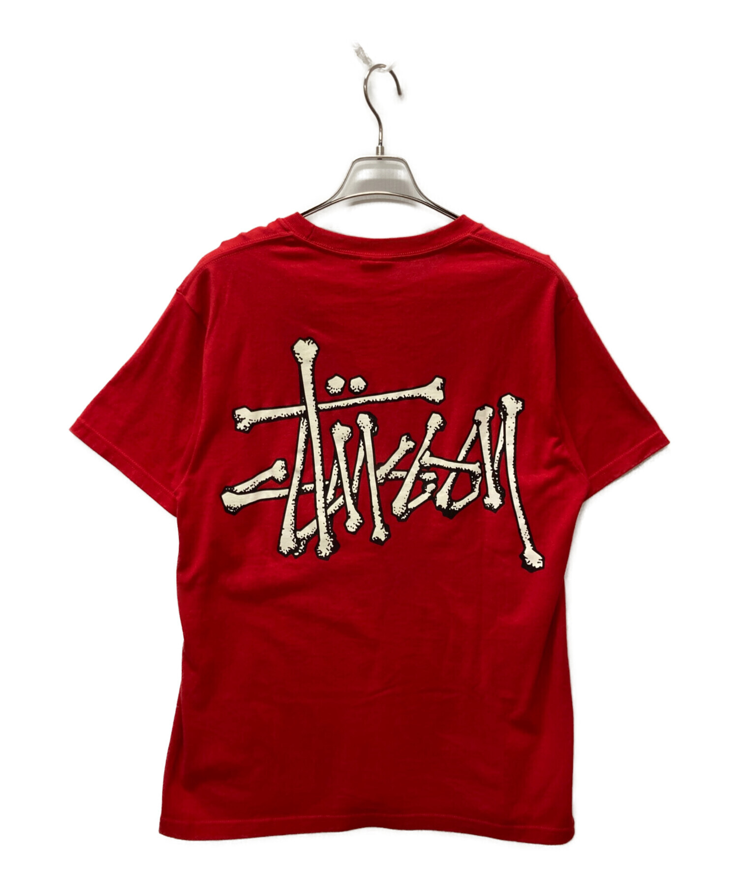 中古・古着通販】stussy (ステューシー) Bones Stock Tee レッド 