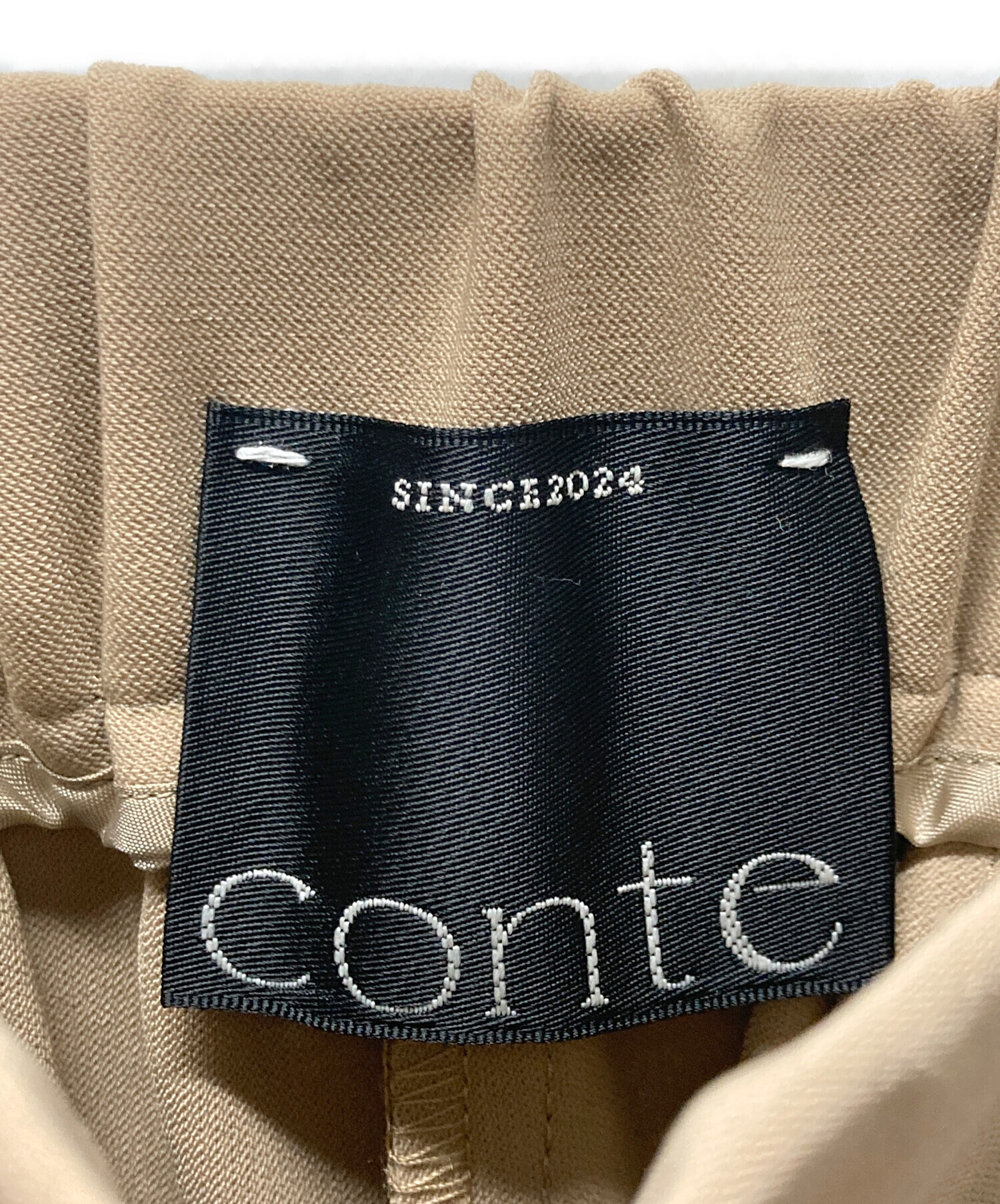 中古・古着通販】Conte (コンテ) アシンメトリー タックパンツ