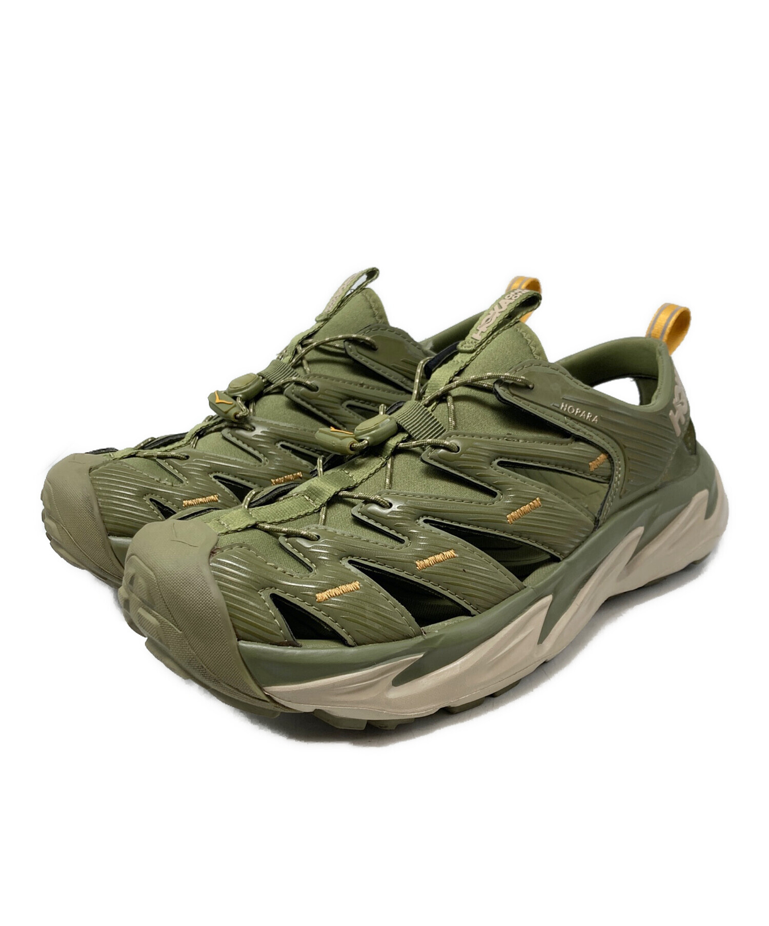 中古・古着通販】HOKA (ホカ) HOPARA/サンダル カーキ サイズ:27cm