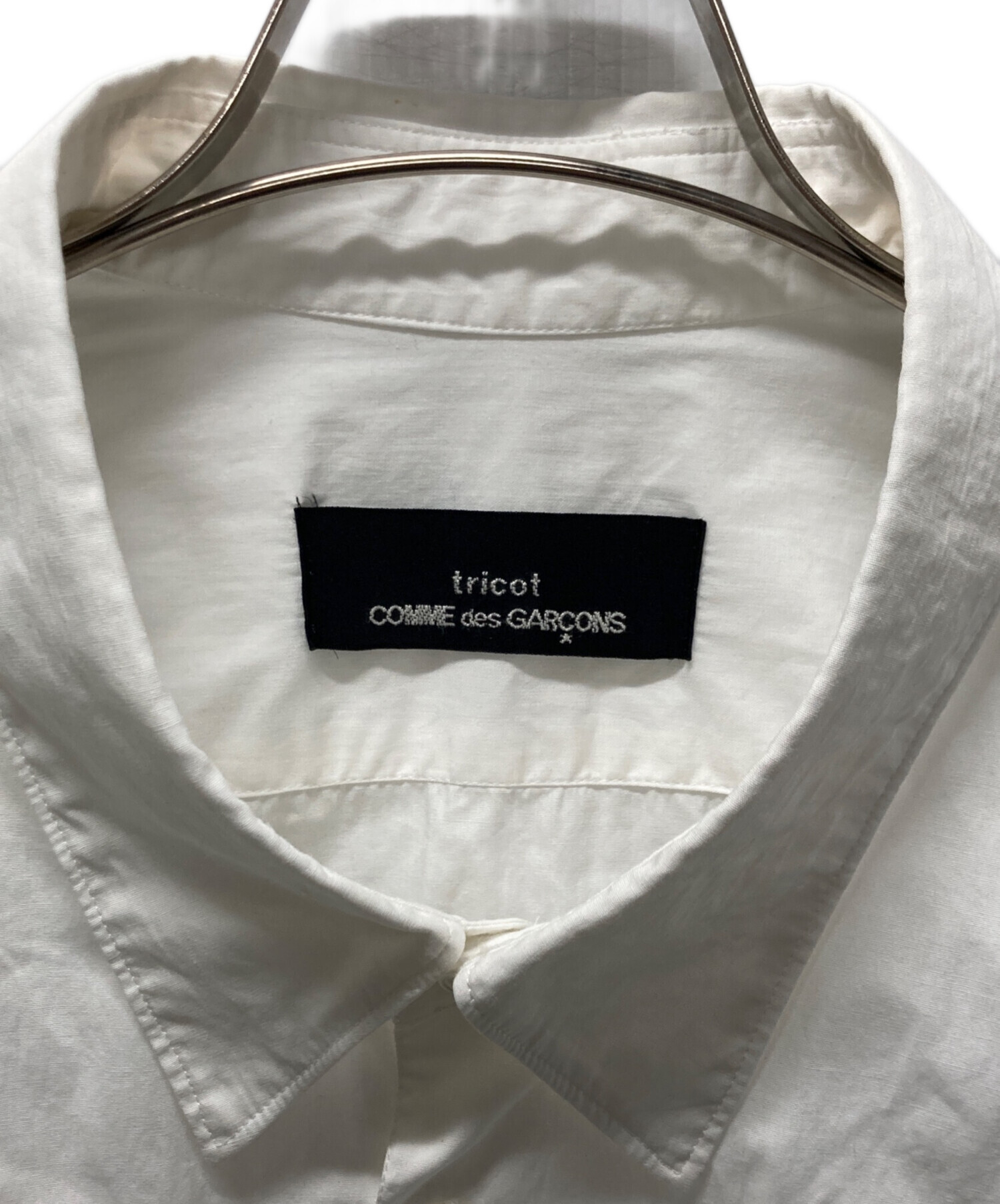 tricot COMME des GARCONS カジュアルシャツ S 白 【古着】【中古】【送料無料】 中古・古着通販】tricot COMME des GARCONS (トリココムデギャルソン