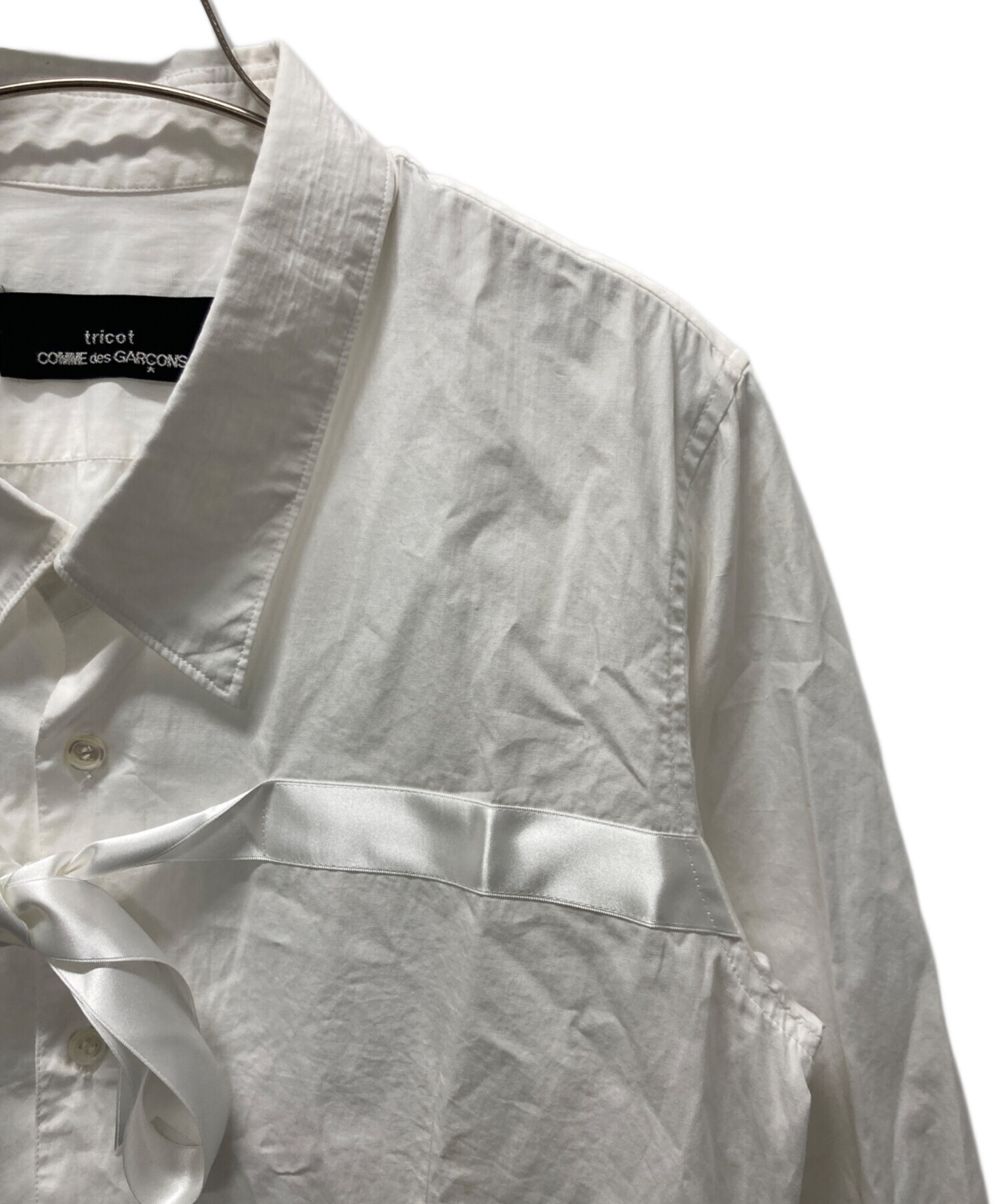 tricot COMME des GARCONS ブラウス M 白 【古着】【中古】【送料無料】 楽天市場】トリコ コムデギャルソン ブラウス（シャツ・ブラウス