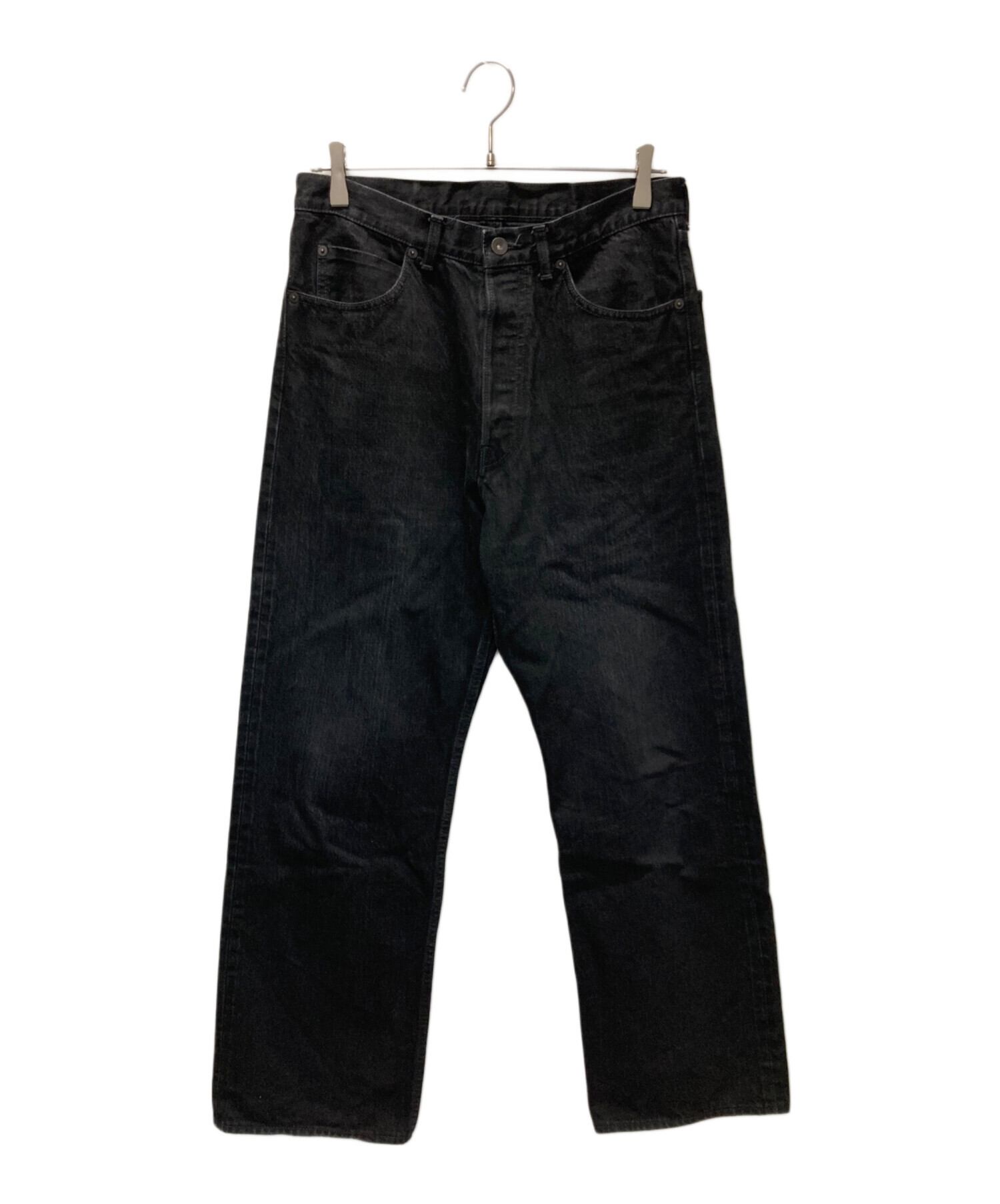 デニム+ジーンズ marka RELAX STRAIGHT FIT JEANS - black - 中古・古着通販】MARKA (マーカ) RELAX STRAIGHT FIT JEANS ブラック