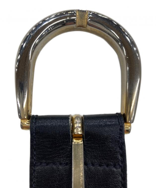 中古・古着通販】CELINE (セリーヌ) 馬車金具レザーベルト ブラック