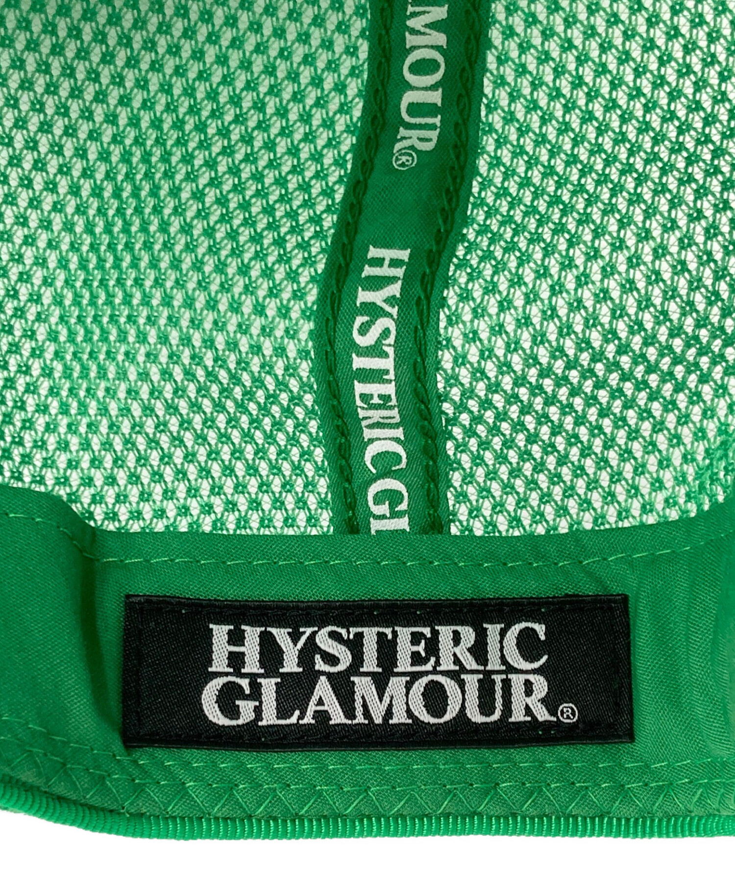 HYSTERIC GLAMOUR メッシュキャップ　緑 中古・古着通販】Hysteric Glamour (ヒステリックグラマー) メッシュ