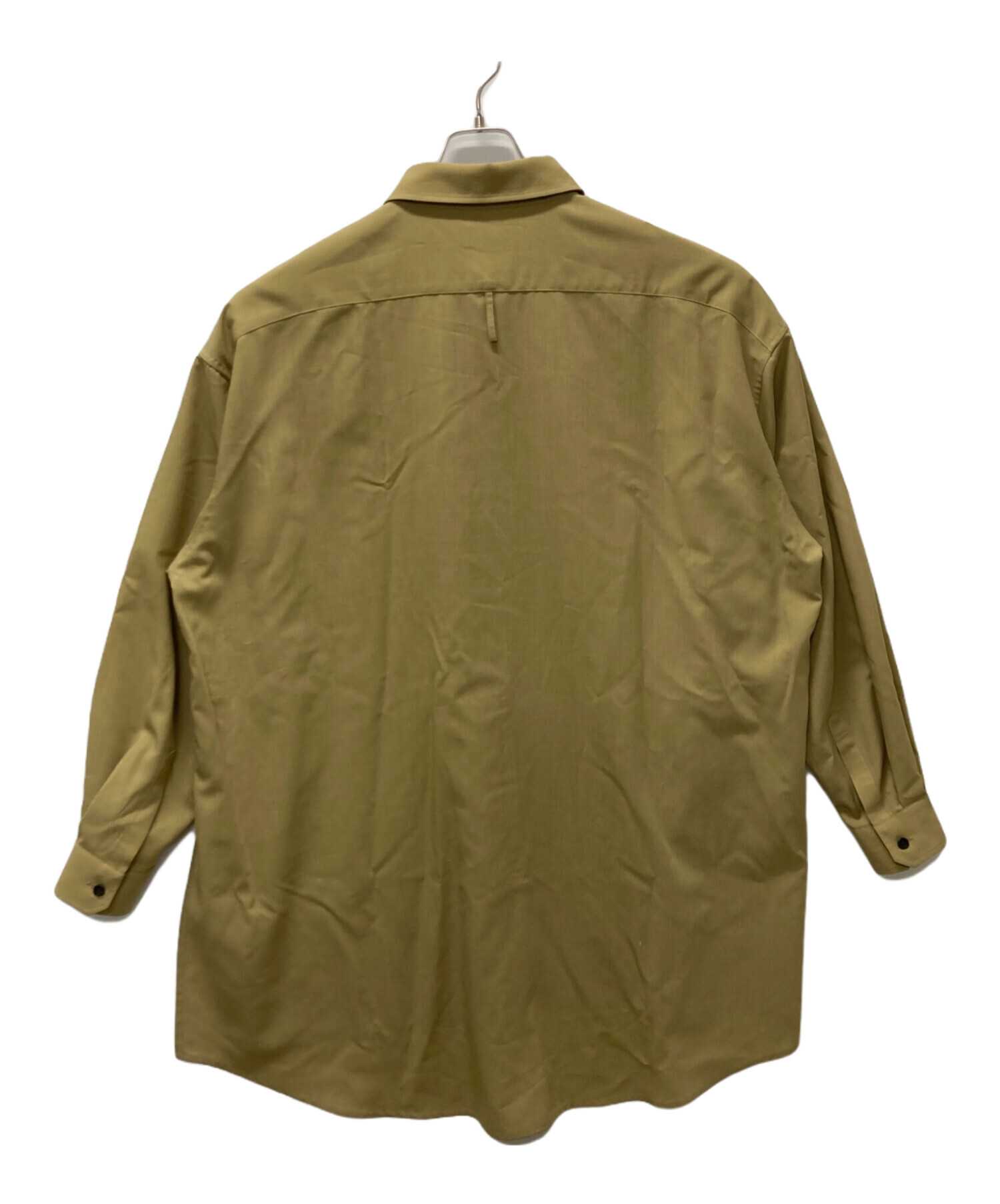 THE RERACS シャツ ベージュ サイズ46 中古・古着通販】THE RERACS (ザ リラクス) SIDE SLIT LONG SHIRT