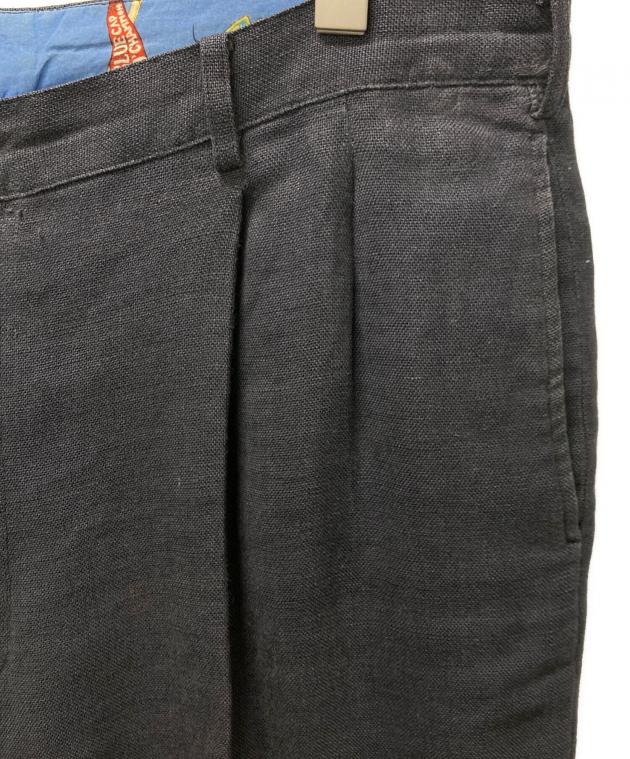 中古・古着通販】PAPAS (パパス) リネンパンツ ネイビー サイズ:XL