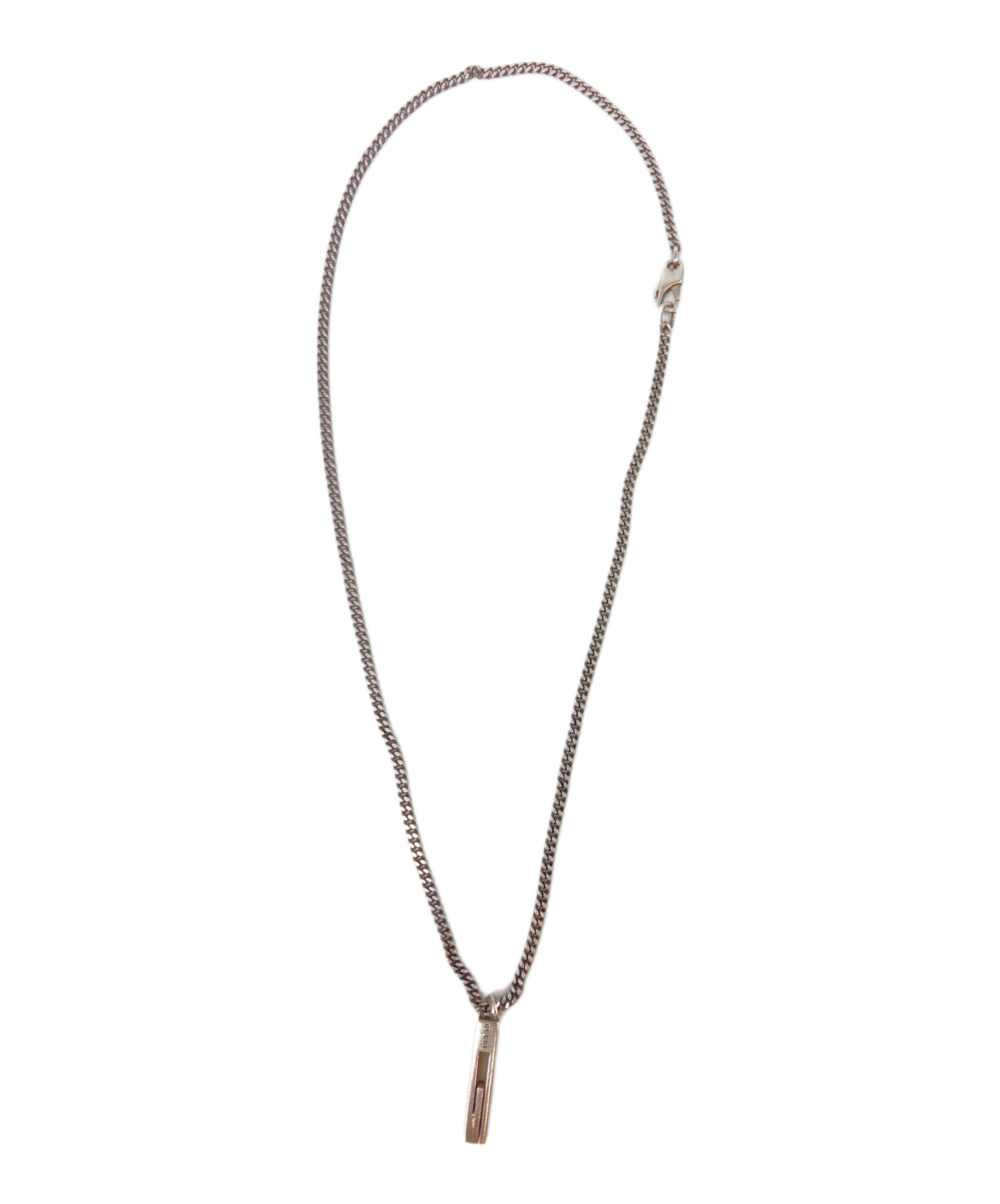 中古・古着通販】GUCCI (グッチ) カットアウトネックレス シルバー