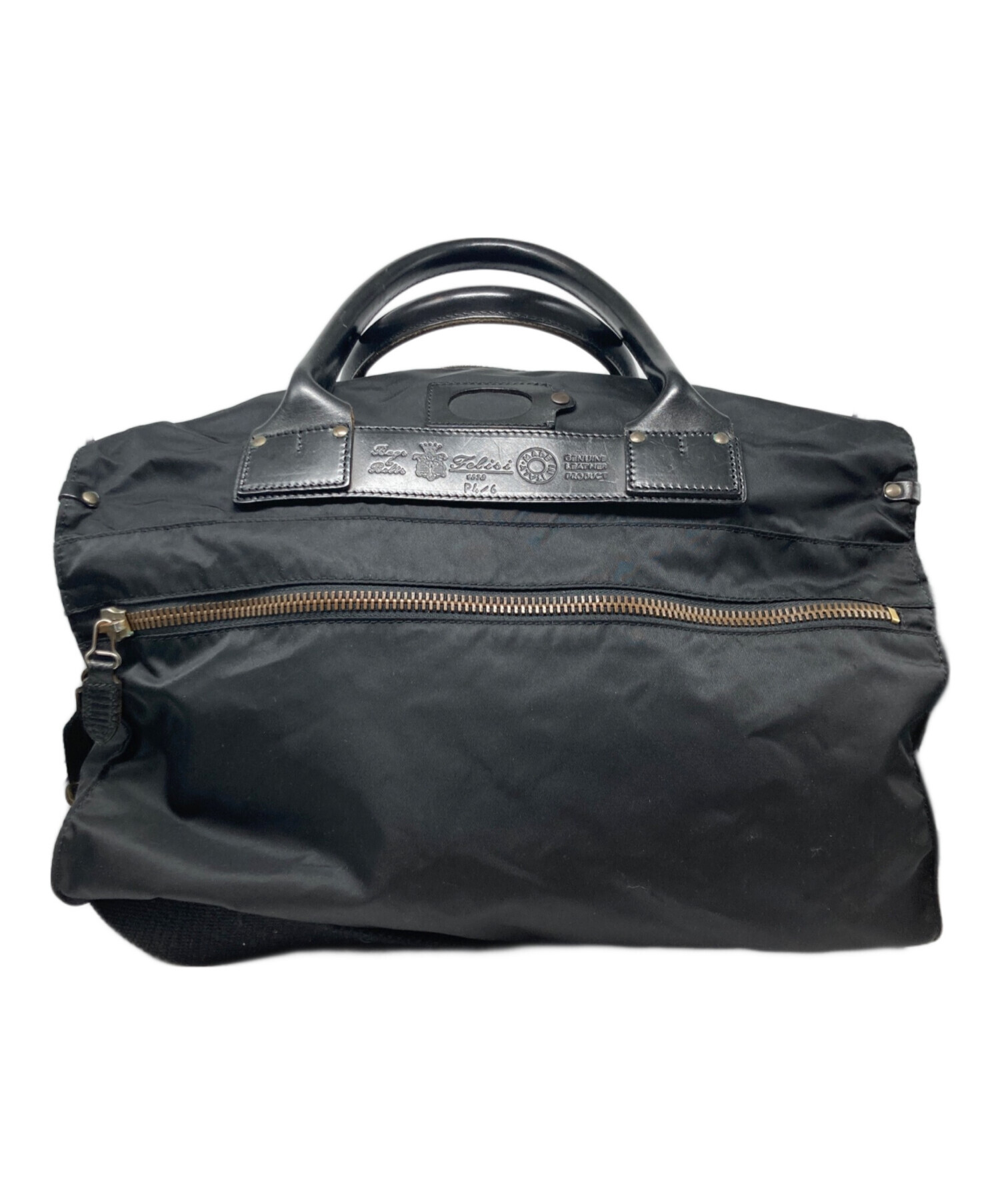 【美品】Felisi フェリージ ボストンバッグ 中古・古着通販】Felisi (フェリージ) ボストンバッグ ブラック