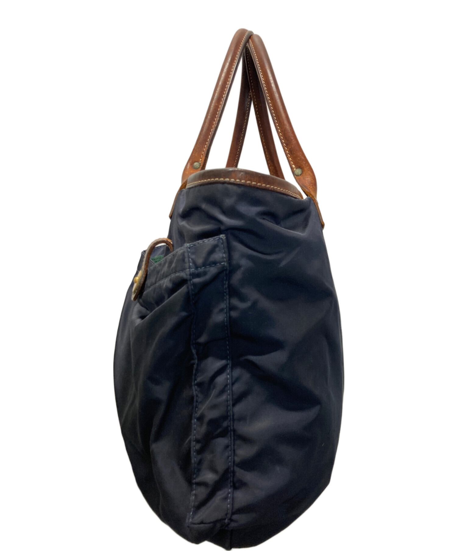 中古・古着通販】Felisi (フェリージ) レザー切替ナイロントートバッグ