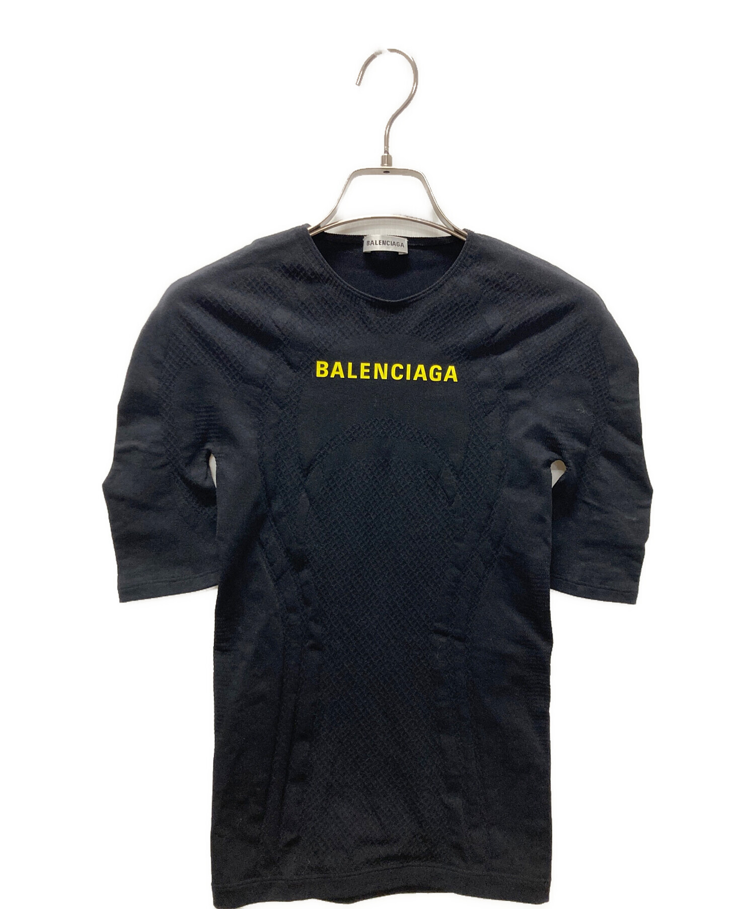 中古・古着通販】BALENCIAGA (バレンシアガ) プリントTシャツ ブラック