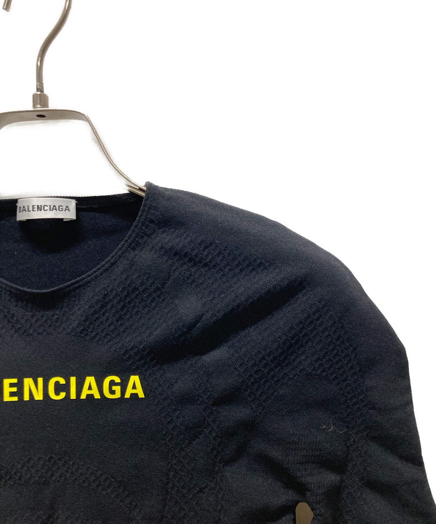 中古・古着通販】BALENCIAGA (バレンシアガ) プリントTシャツ ブラック