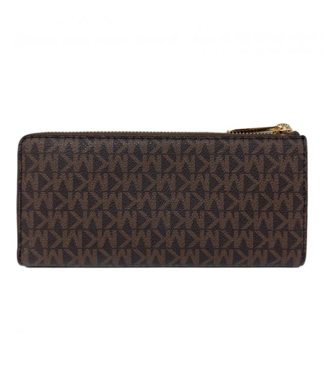 マイケルコース  ラウンドファスナー長財布 32s7gtte9b BROWN MICHAEL KORS - マイケルコース ラウンドファスナー長財布 32s7gtte9b
