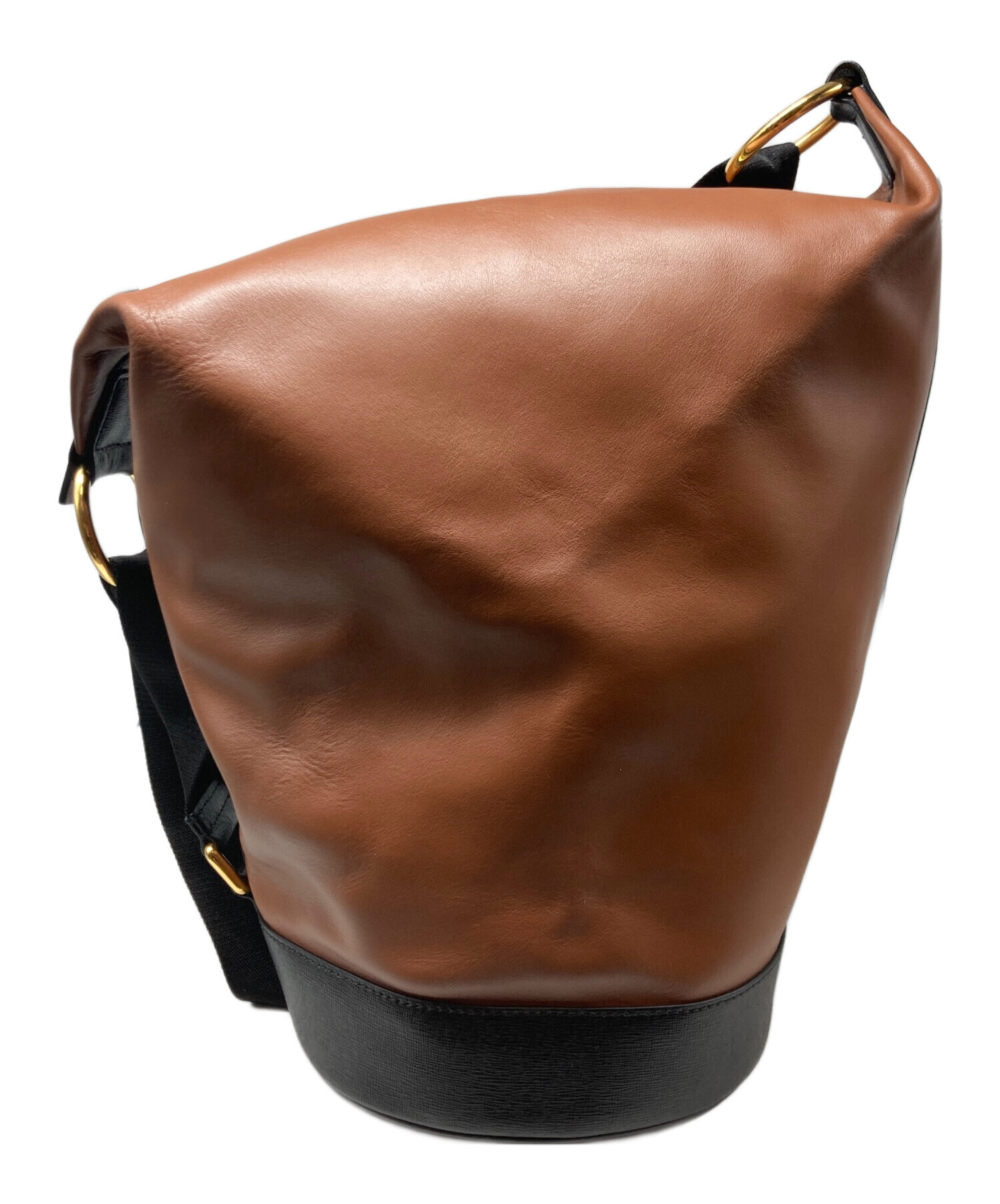 MARNI レザーショルダーバッグ 中古・古着通販】MARNI (マルニ) レザーショルダーバッグ/バケット