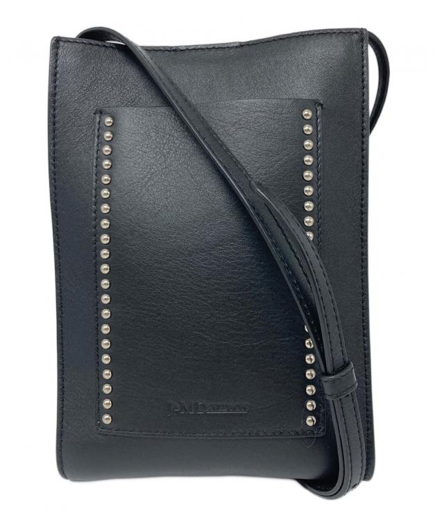 J&M DAVIDSON CARTE POSTAL ショルダーバッグ 黒 レザー 中古・古着通販】J&M DAVIDSON (ジェイ＆エム デヴィッドソン) CARTE