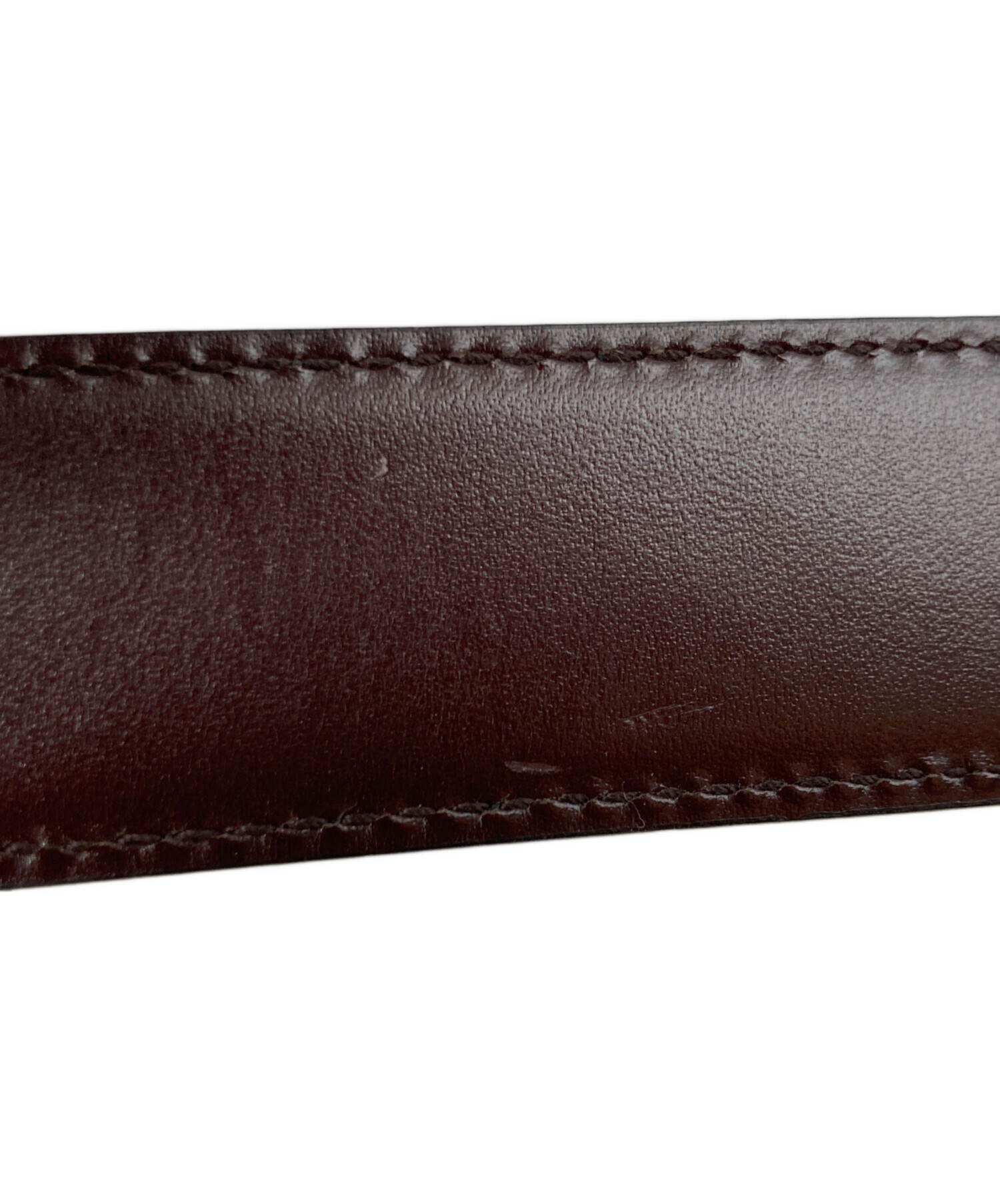 中古・古着通販】GUCCI (グッチ) Gバックルリバーシブルベルト