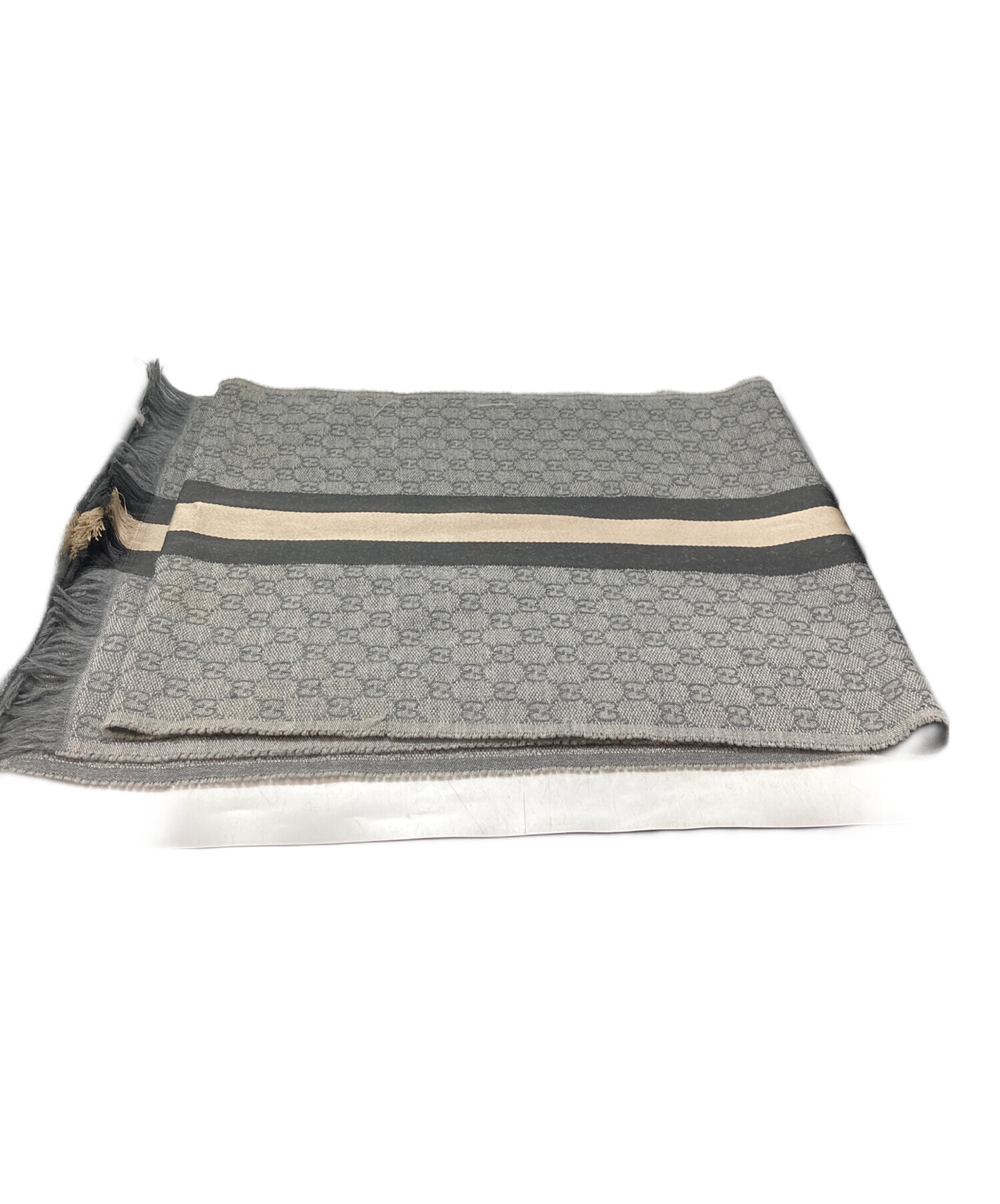 中古・古着通販】GUCCI (グッチ) GGシェリーライン ウールシルク