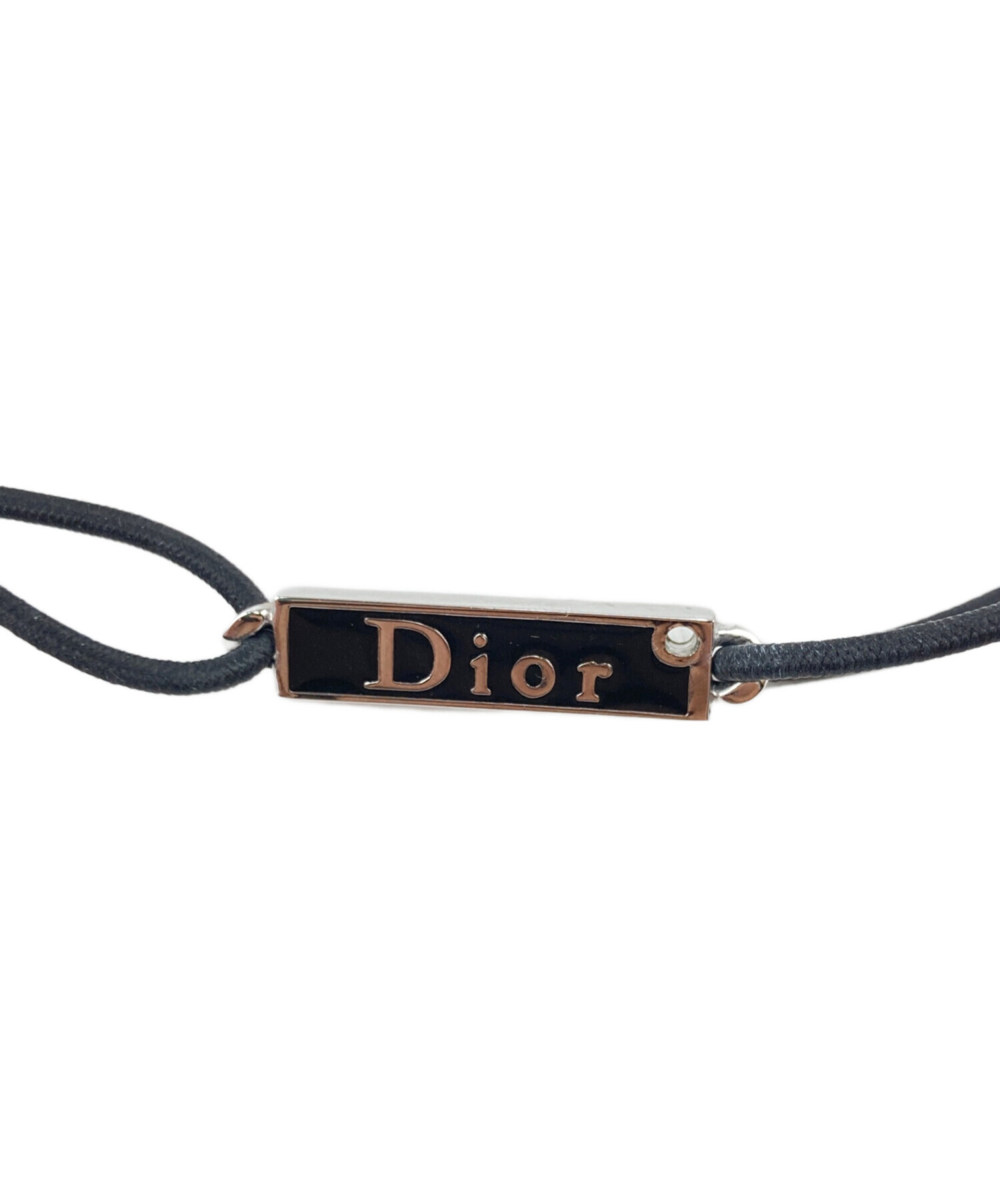 中古・古着通販】Dior (ディオール) ロゴプレート ゴム チョーカー