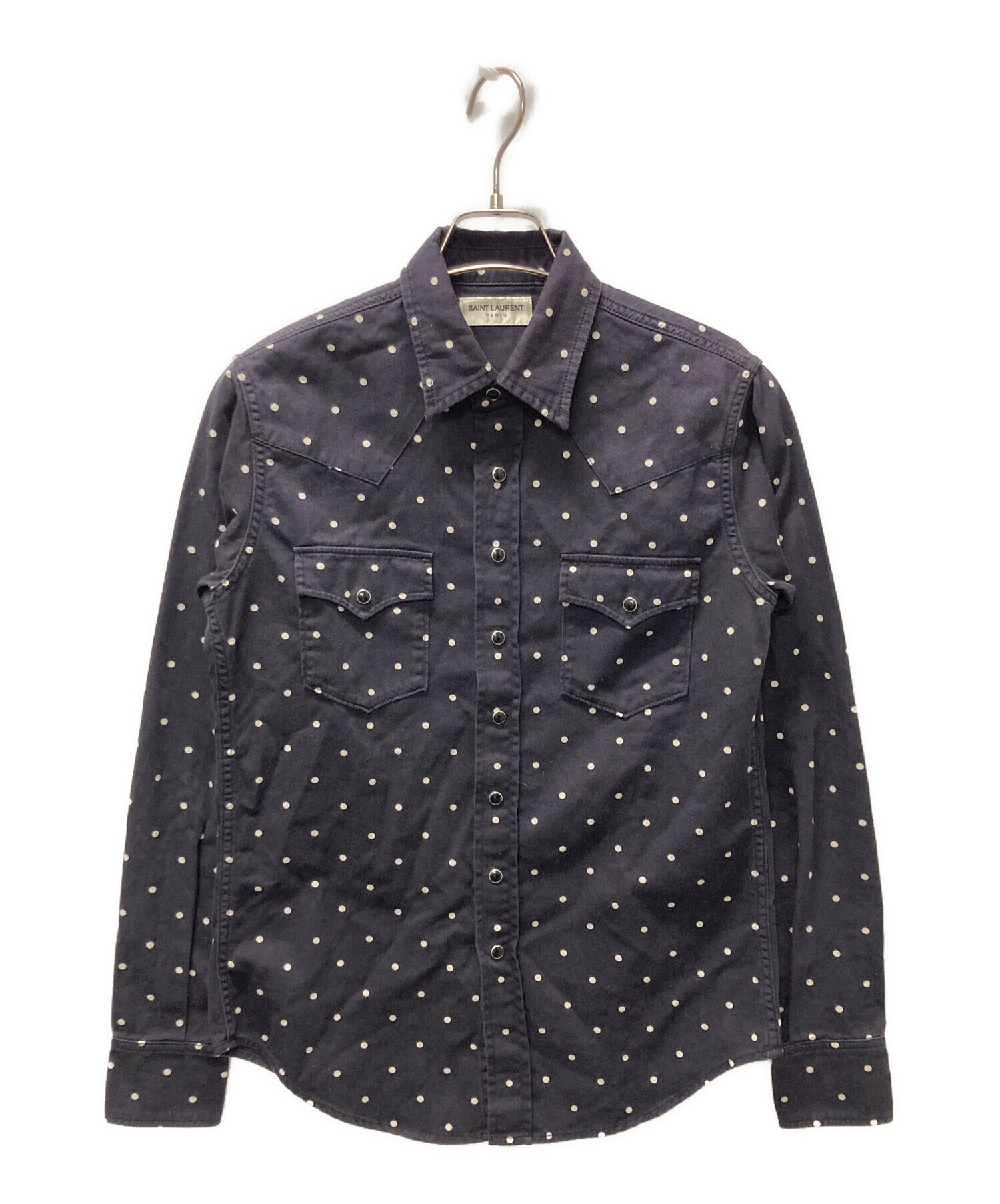 SAINT LAURENT シャツ　ウエスタン 中古・古着通販】Saint Laurent Paris (サンローランパリ) ドット
