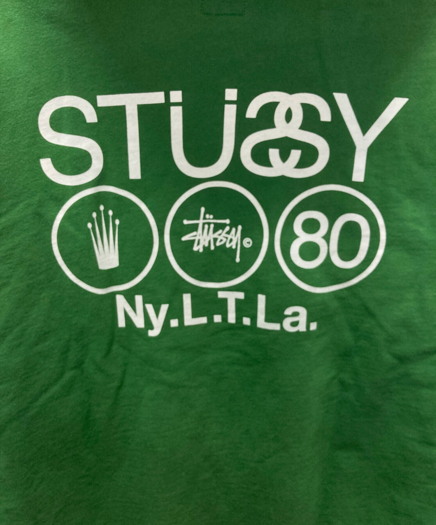 中古・古着通販】stussy (ステューシー) ジップパーカー グリーン