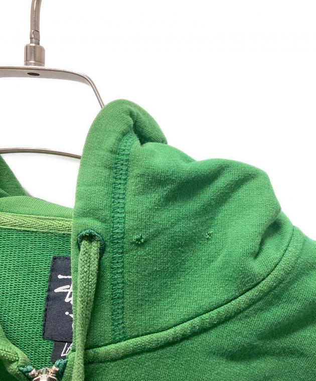 中古・古着通販】stussy (ステューシー) ジップパーカー グリーン
