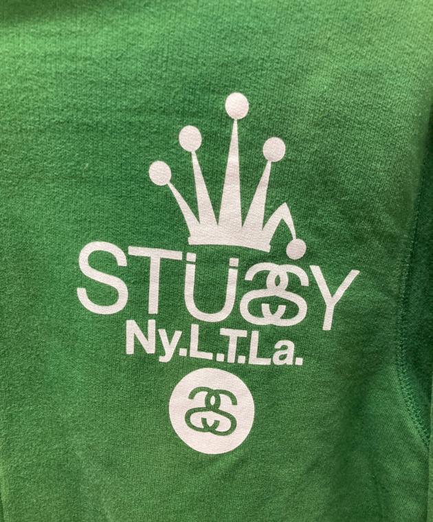 中古・古着通販】stussy (ステューシー) ジップパーカー グリーン