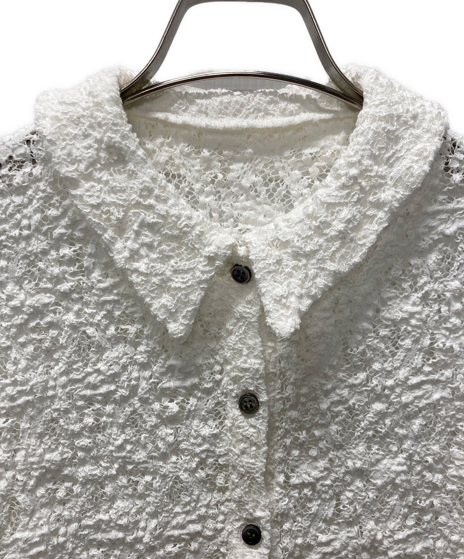 中古・古着通販】IENA (イエナ) Flowerストレッチレース ポロシャツ