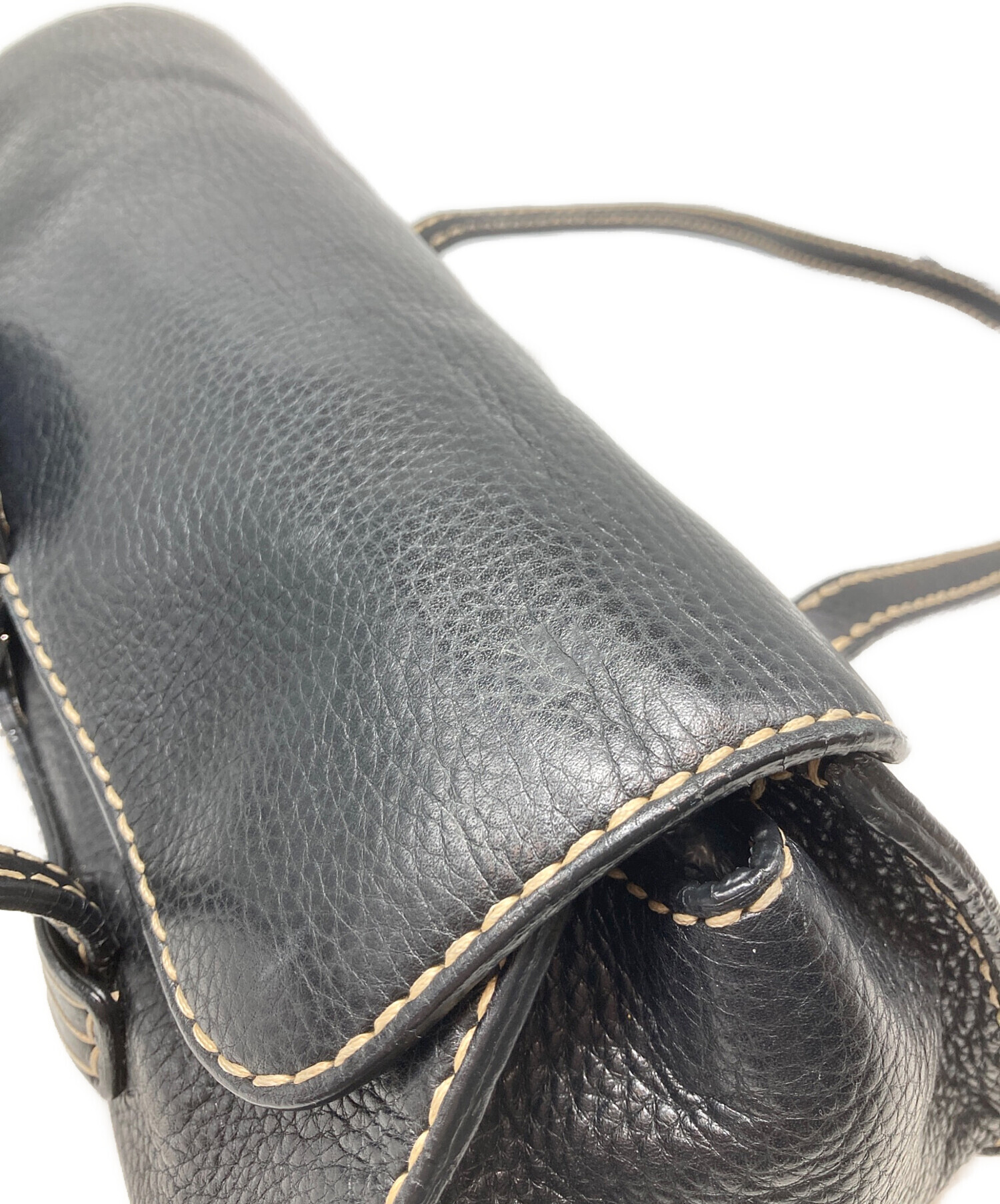 中古・古着通販】TOD'S (トッズ) ステッチハンドバッグ ブラック