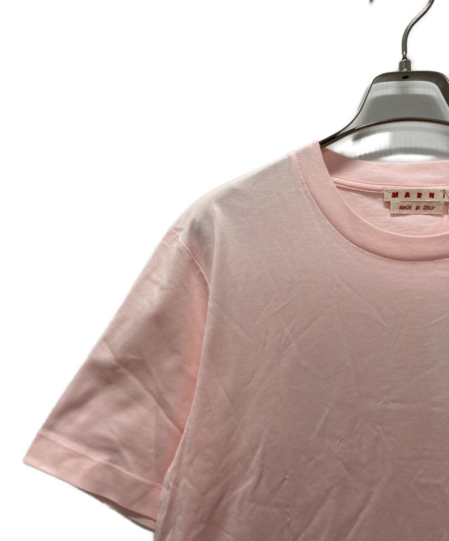 中古・古着通販】MARNI (マルニ) パッチワーク ロゴTシャツ ピンク