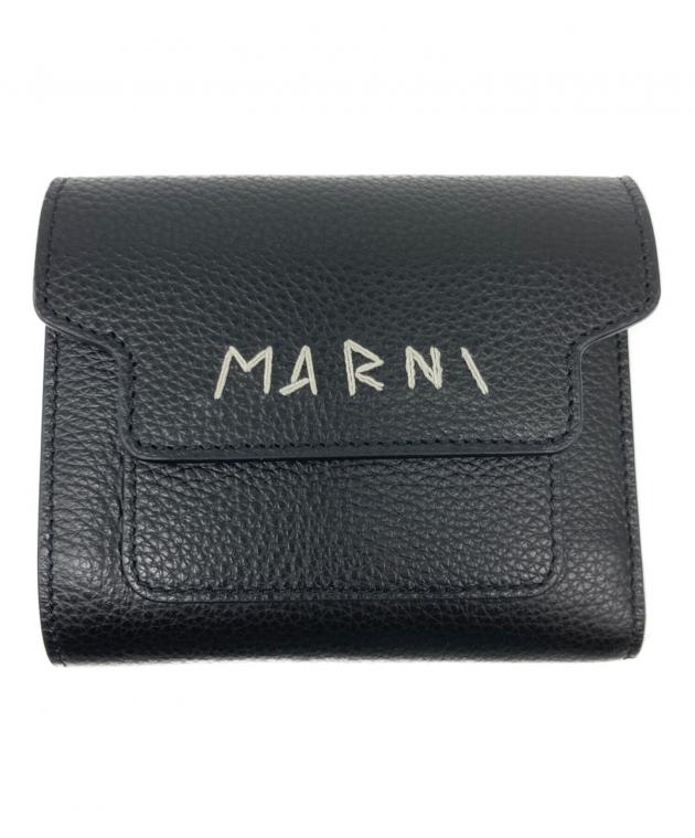 中古・古着通販】MARNI (マルニ) WALLET FLAP SQUARED 財布 ブラック