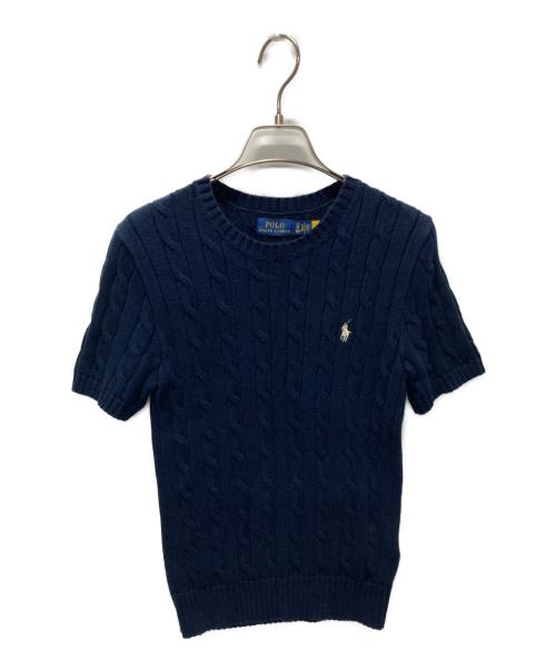 【美品】 ポロラルフローレン 半袖 ポロシャツ ケーブルニット ポニー刺繍 L 中古・古着通販】POLO RALPH LAUREN (ポロ・ラルフローレン) ポニー