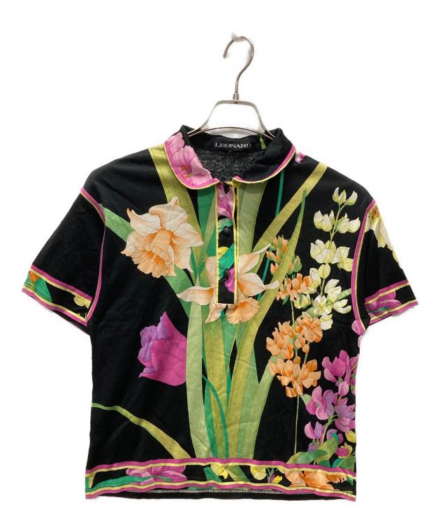 39 美品　大きいサイズ　leonard 花柄　ポロシャツ 中古・古着通販】LEONARD FASHION (レオナールファッション) 花柄