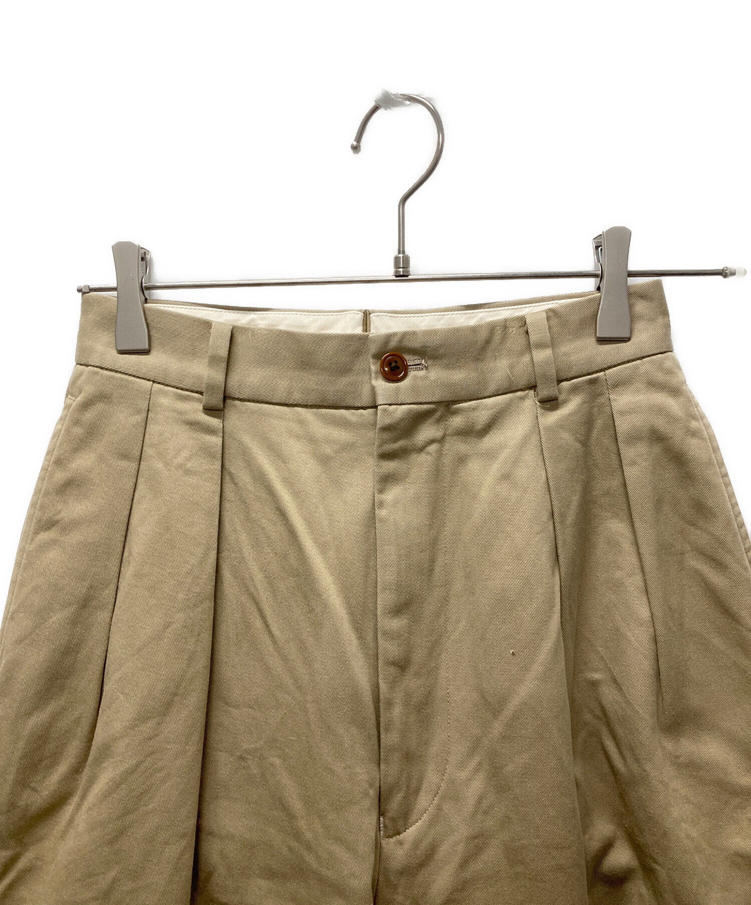 中古・古着通販】NEAT (ニート) 2タックパンツ ベージュ サイズ:XXS
