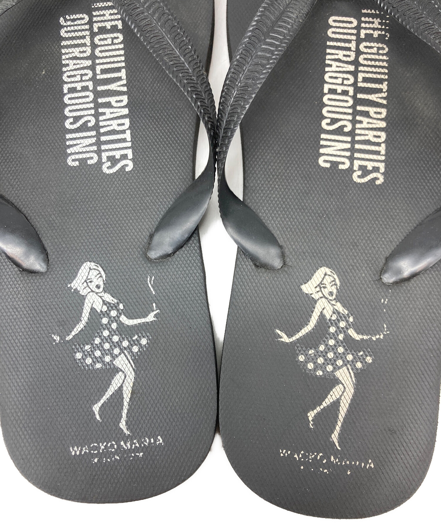 中古・古着通販】WACKO MARIA (ワコマリア) ビーチサンダル ブラック