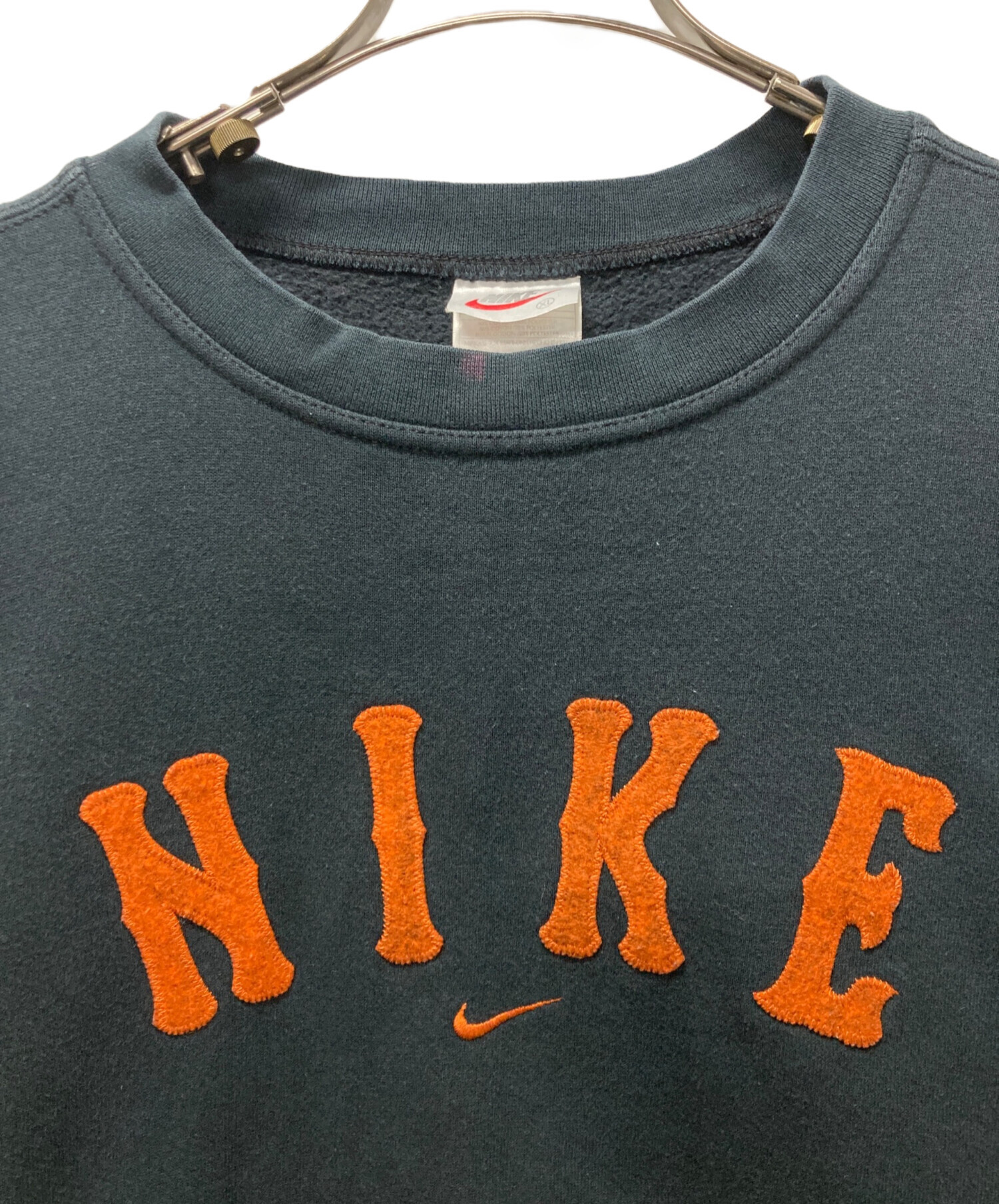 NIKE ナイキ　ゴツナイキ　ワッペンロゴ　スウェット　トレーナー　黄色　L 中古・古着通販】NIKE (ナイキ) 90'sワッペンロゴスウェット ブラック