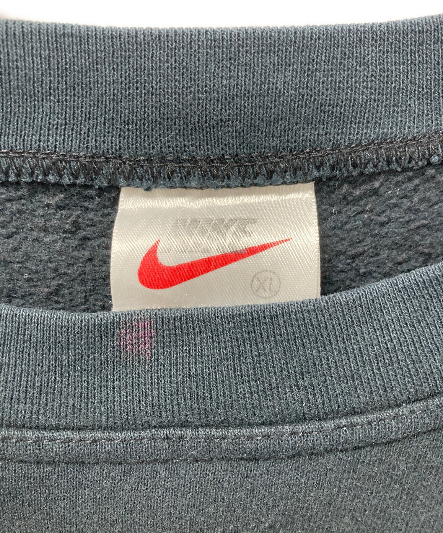 中古・古着通販】NIKE (ナイキ) 90'sワッペンロゴスウェット ブラック