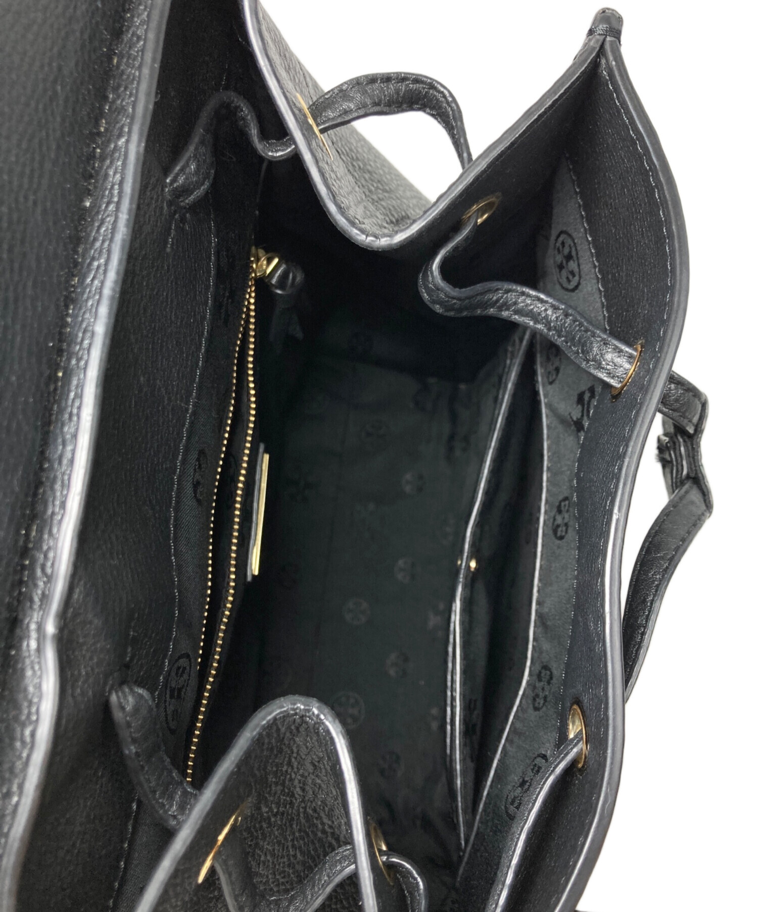 ✨美品TORY BURCH オールレザー 本革 リュック バックパック 黒 中古・古着通販】TORY BURCH (トリーバーチ) Britten ペブルオール
