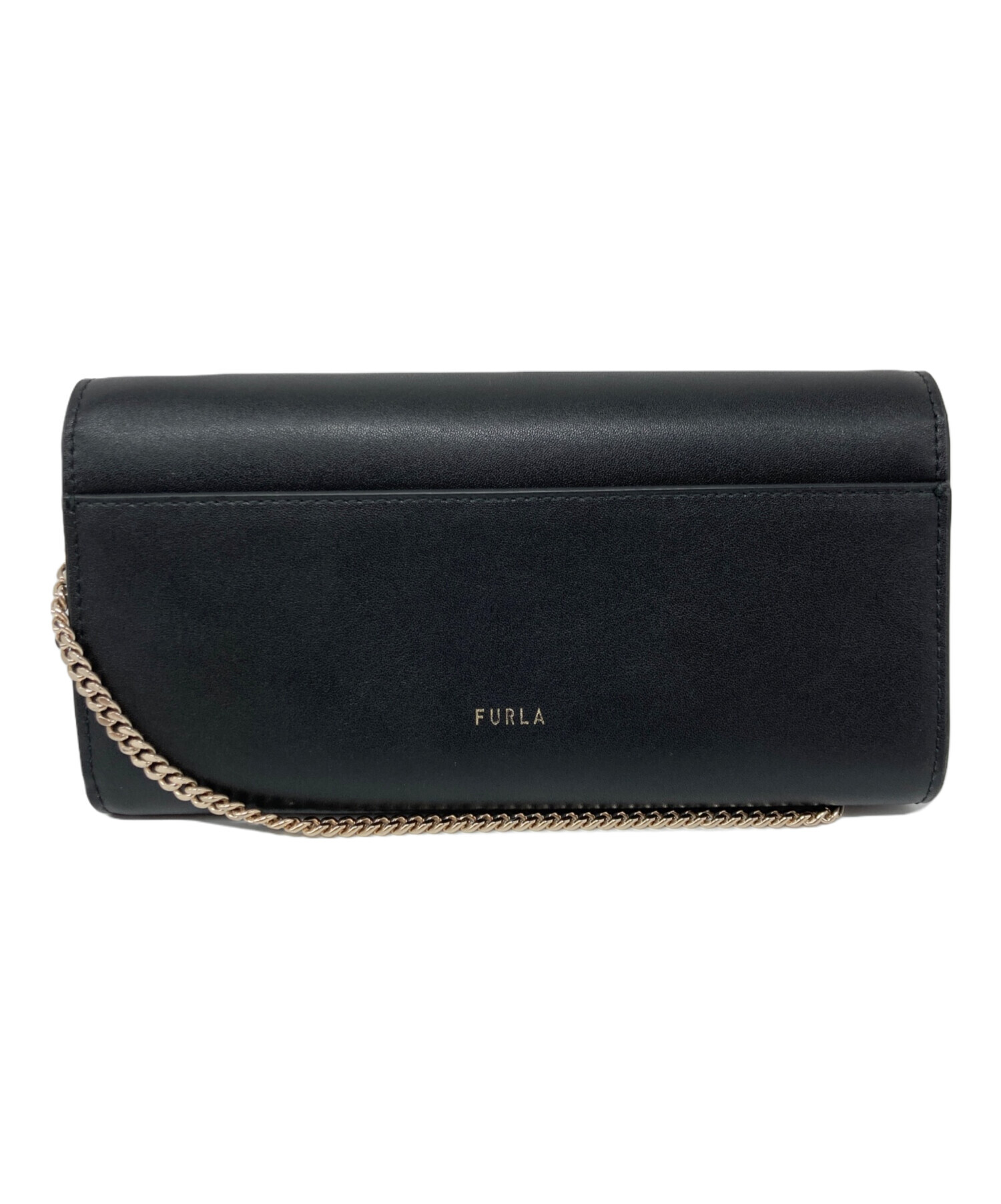 中古・古着通販】FURLA (フルラ) METI CHAIN WALLET ブラック