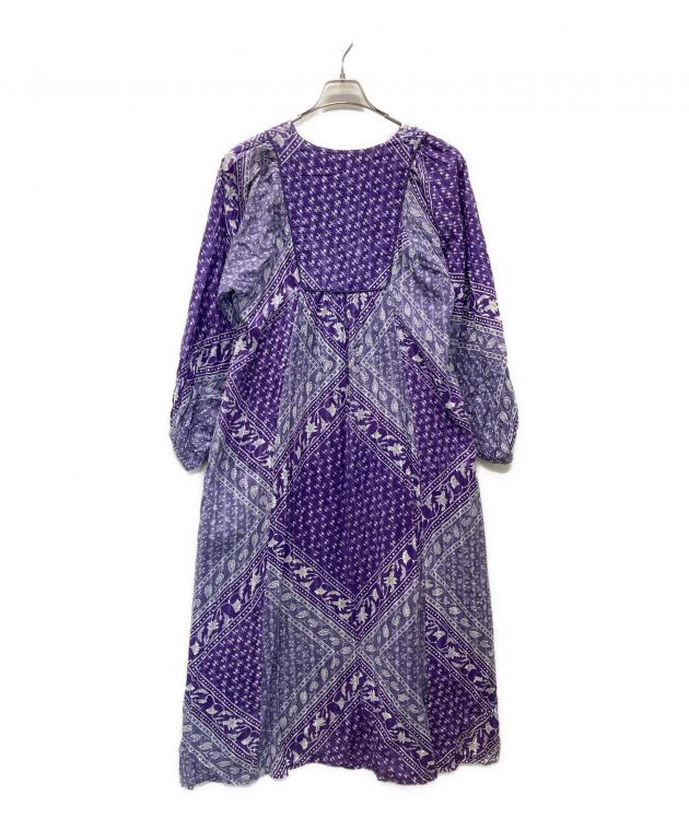 Sara MallikaサラマリカLurex Print Dress 中古・古着通販】sara mallika (サラマリカ) Cotton Lurex Scarf Print