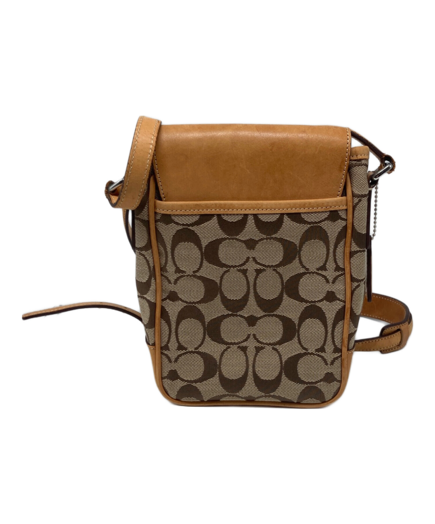 中古・古着通販】COACH (コーチ) ショルダーバッグ ベージュ｜ブランド