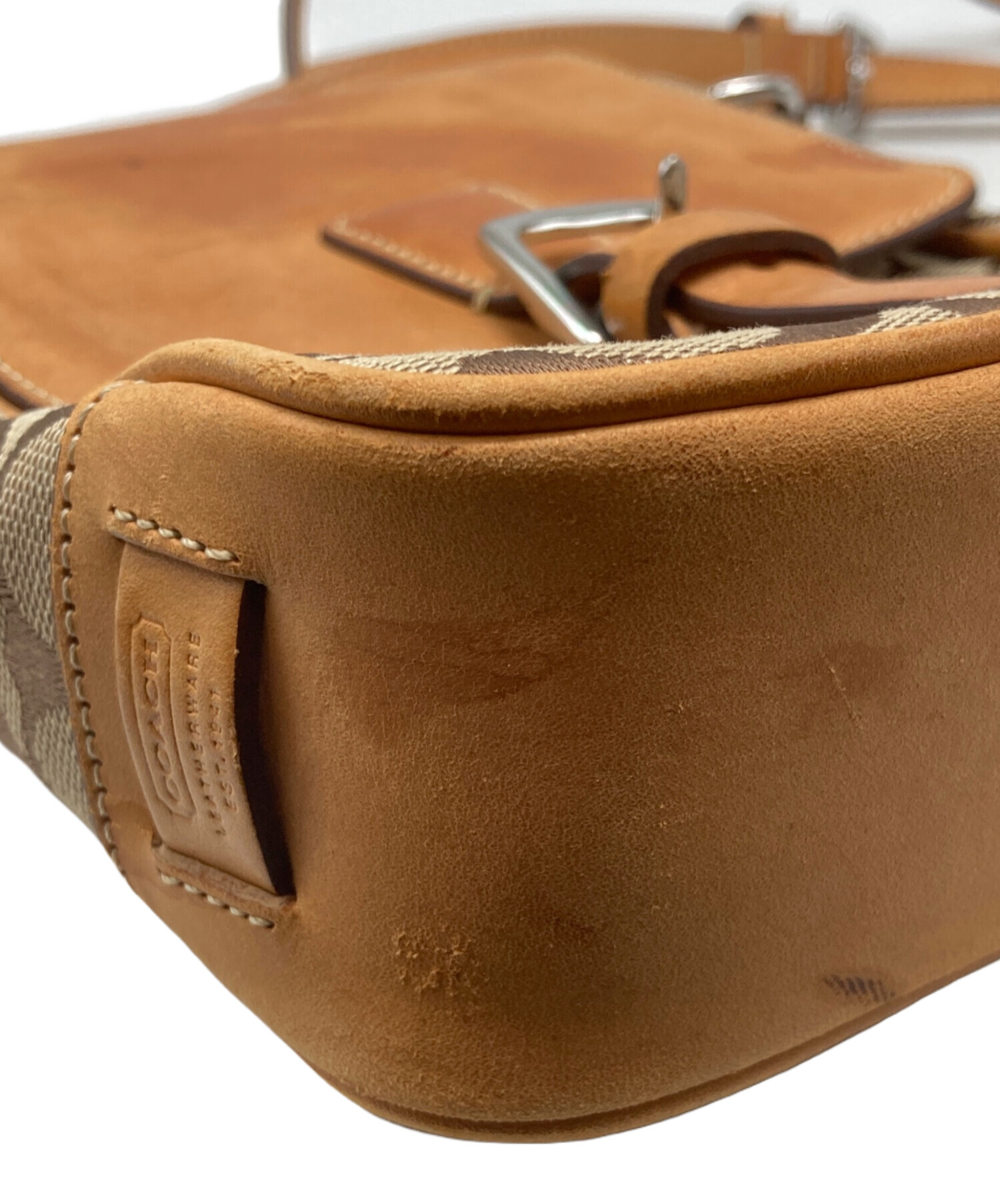 中古・古着通販】COACH (コーチ) ショルダーバッグ ベージュ｜ブランド