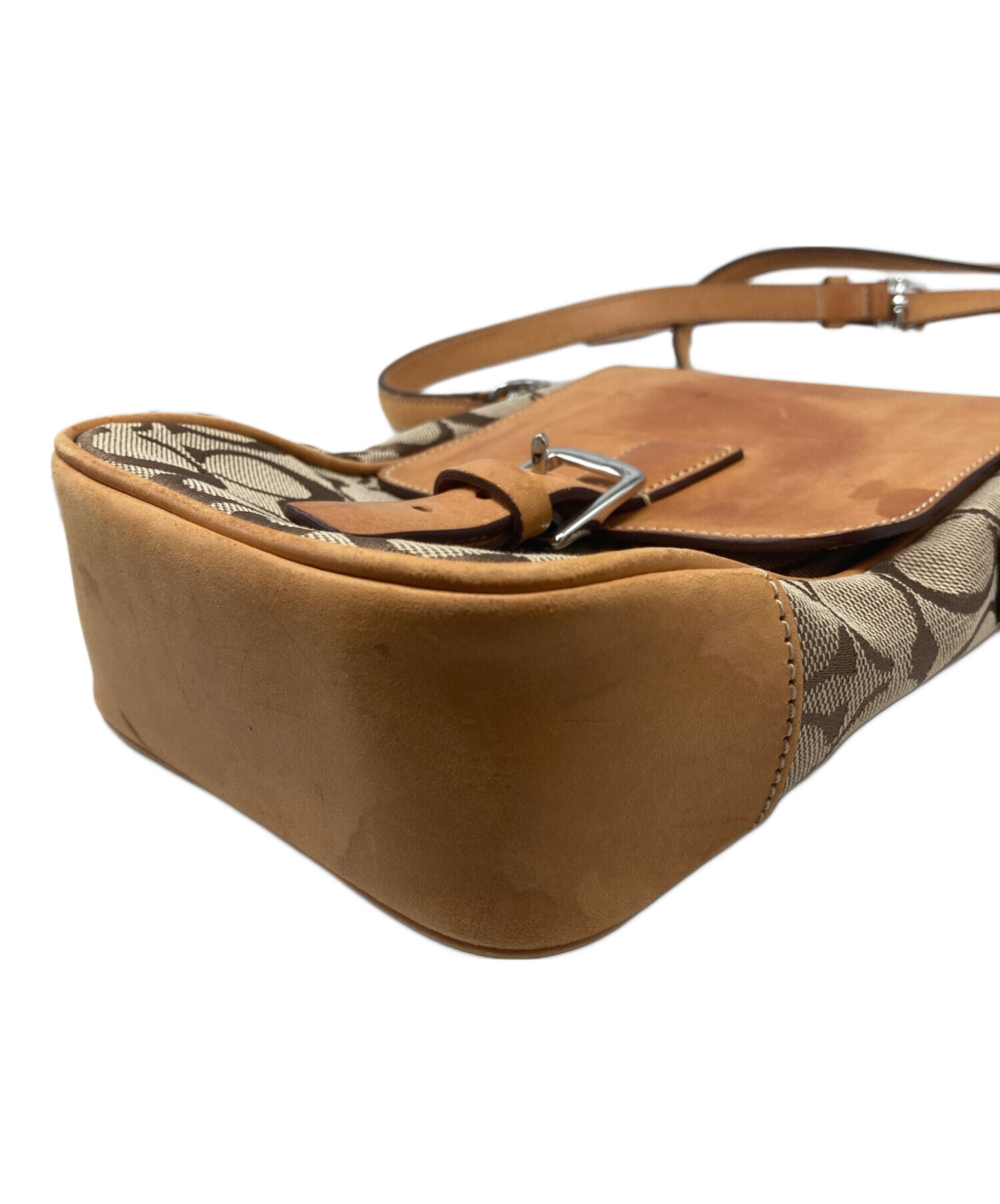 中古・古着通販】COACH (コーチ) ショルダーバッグ ベージュ｜ブランド