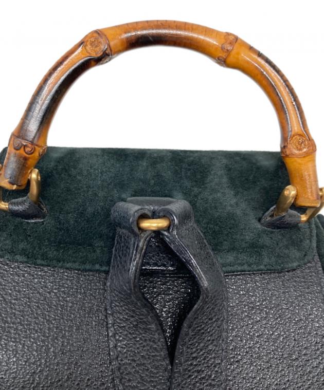 中古・古着通販】GUCCI (グッチ) バンブースウェードミニリュック