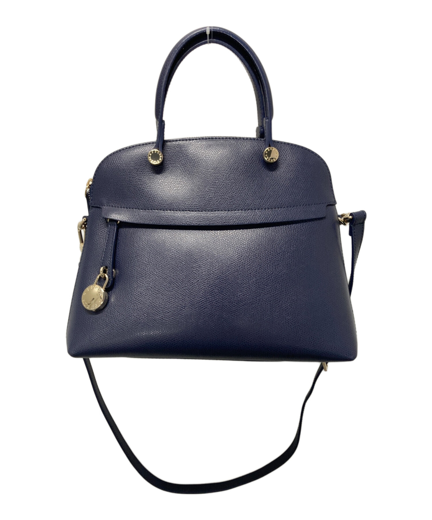 中古・古着通販】FURLA (フルラ) PIPER 2WAYバッグ ネイビー｜ブランド