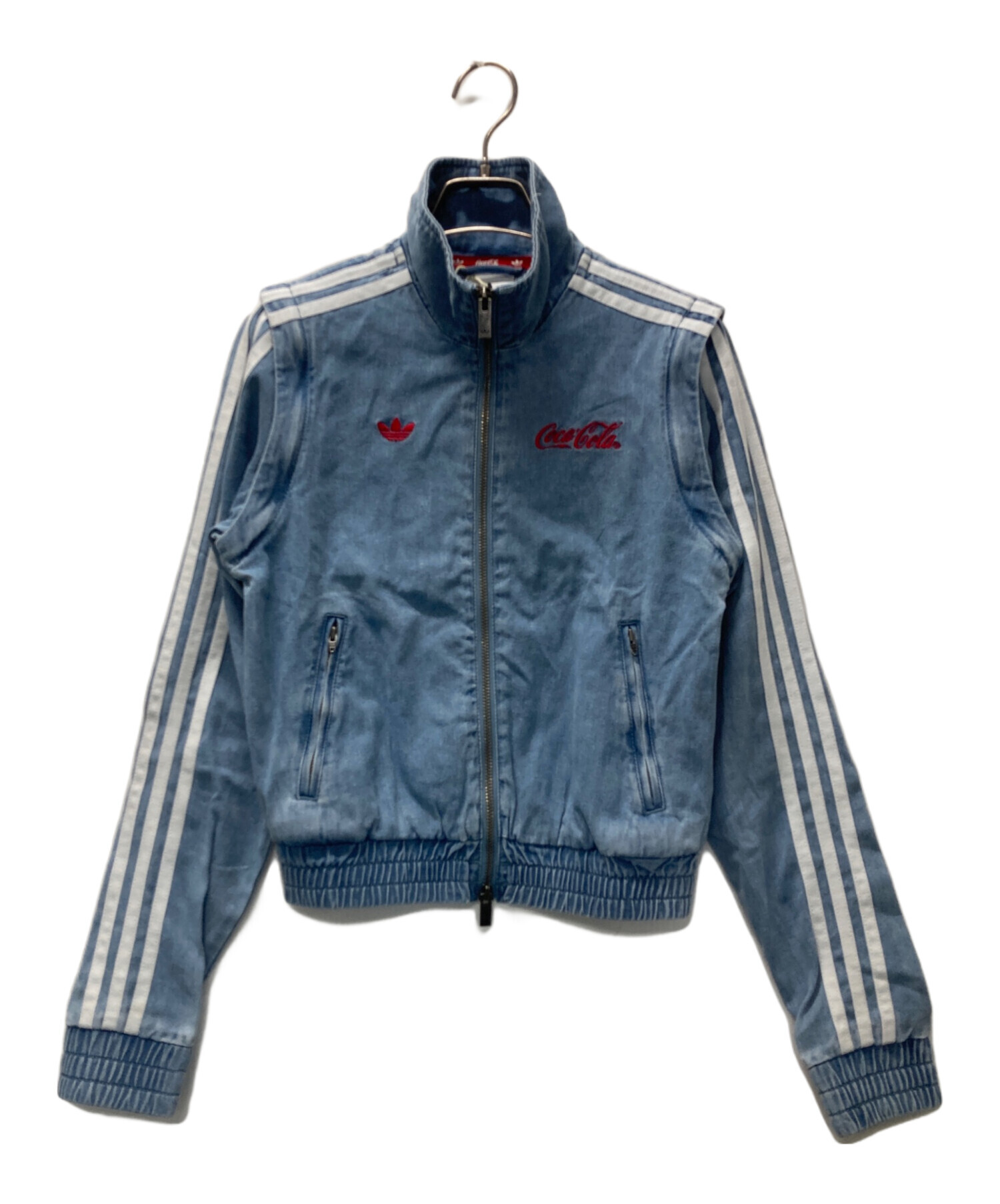 中古・古着通販】adidas (アディダス) デニムジャケット スカイブルー
