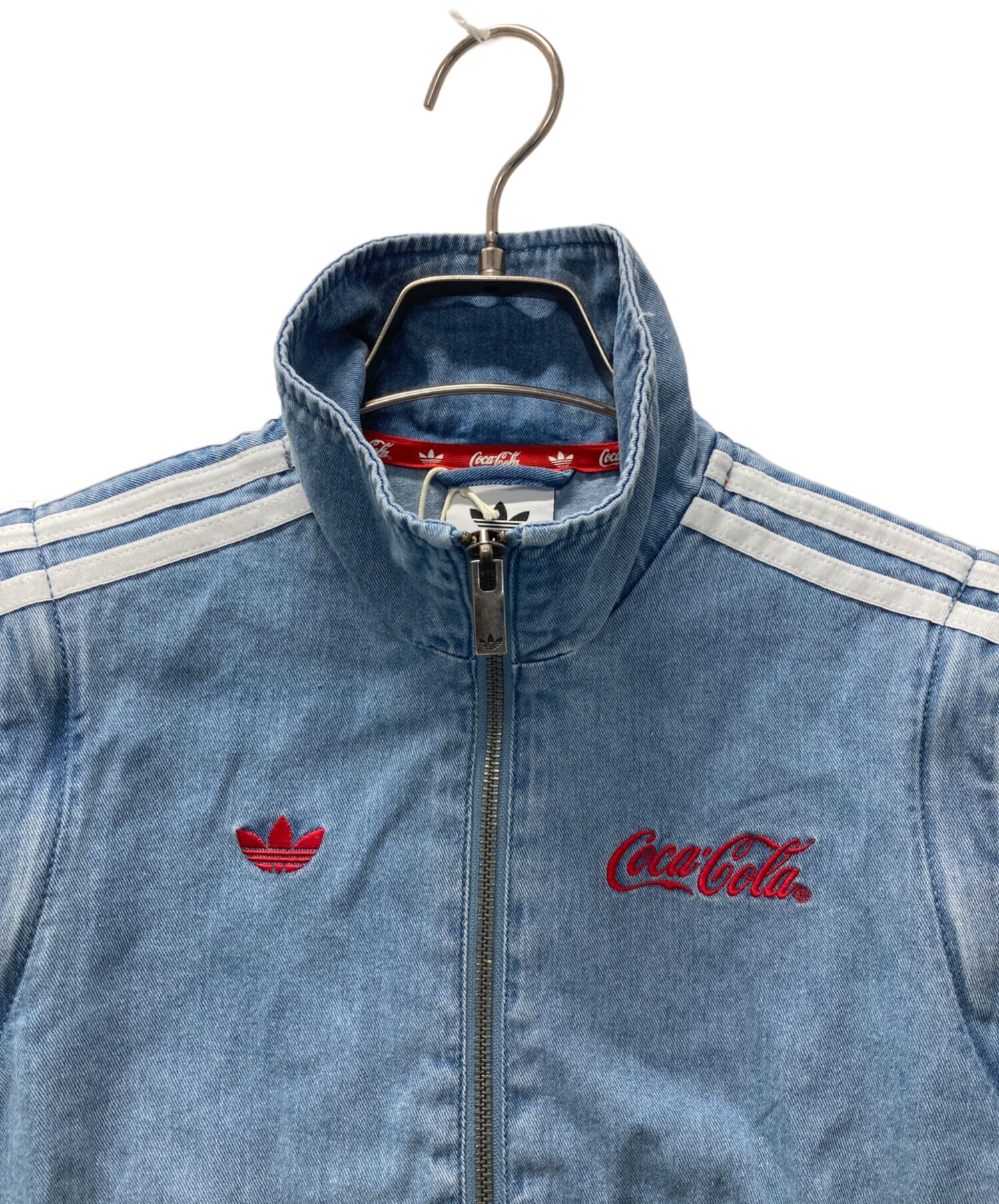 中古・古着通販】adidas (アディダス) デニムジャケット スカイブルー